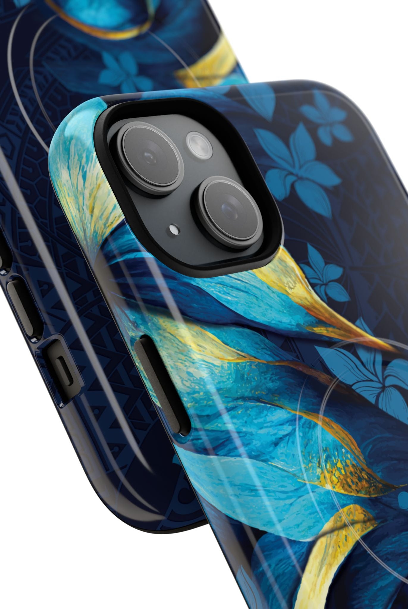 Po Mahina MagSafe iPhone Case Side View - Dual Layer Drop Protection Hawaiian Phone Case - The Local Banyan