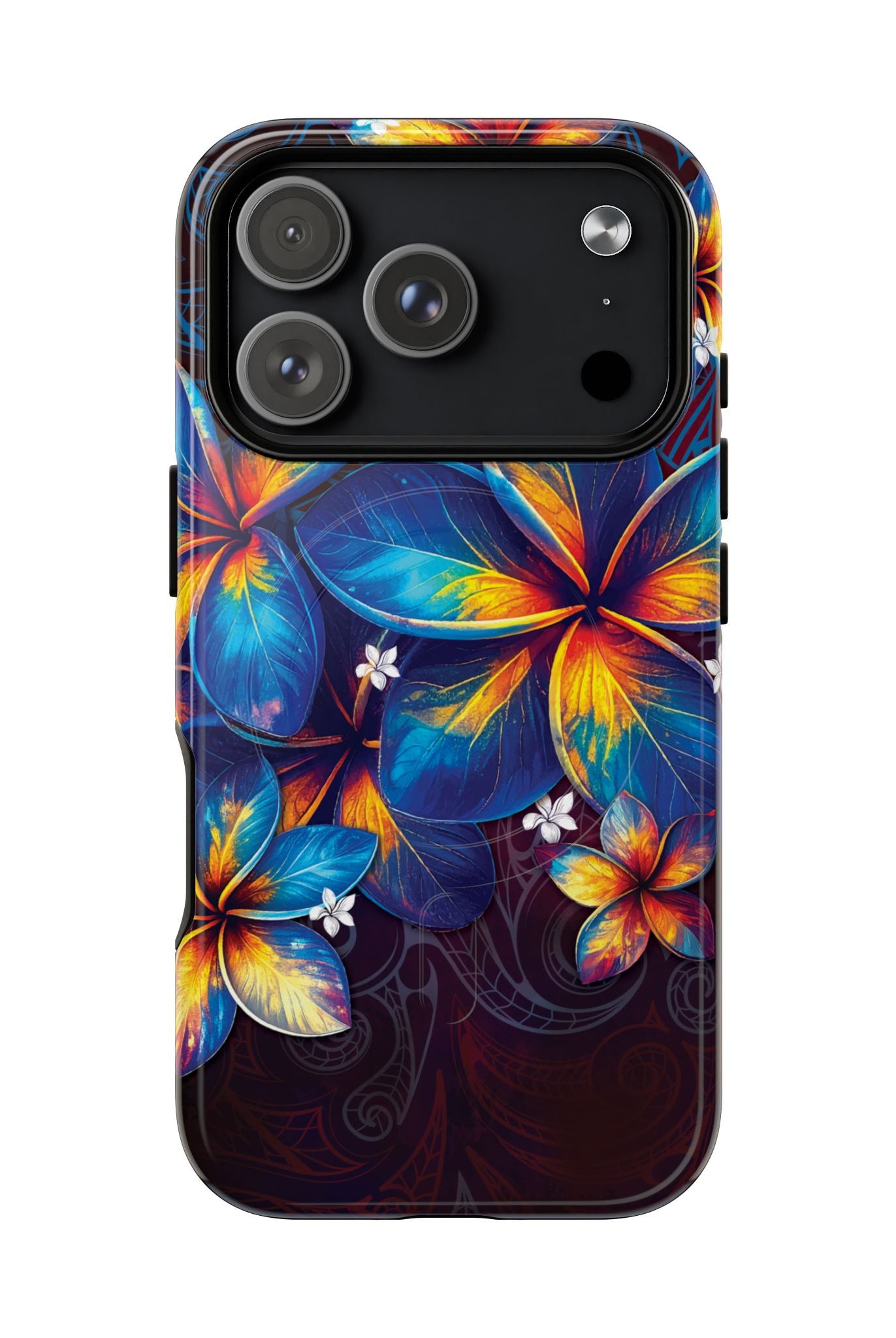 Nohea Twilight MagSafe iPhone Case Side View - Dual Layer Drop Protection Hawaiian Phone Case - The Local Banyan