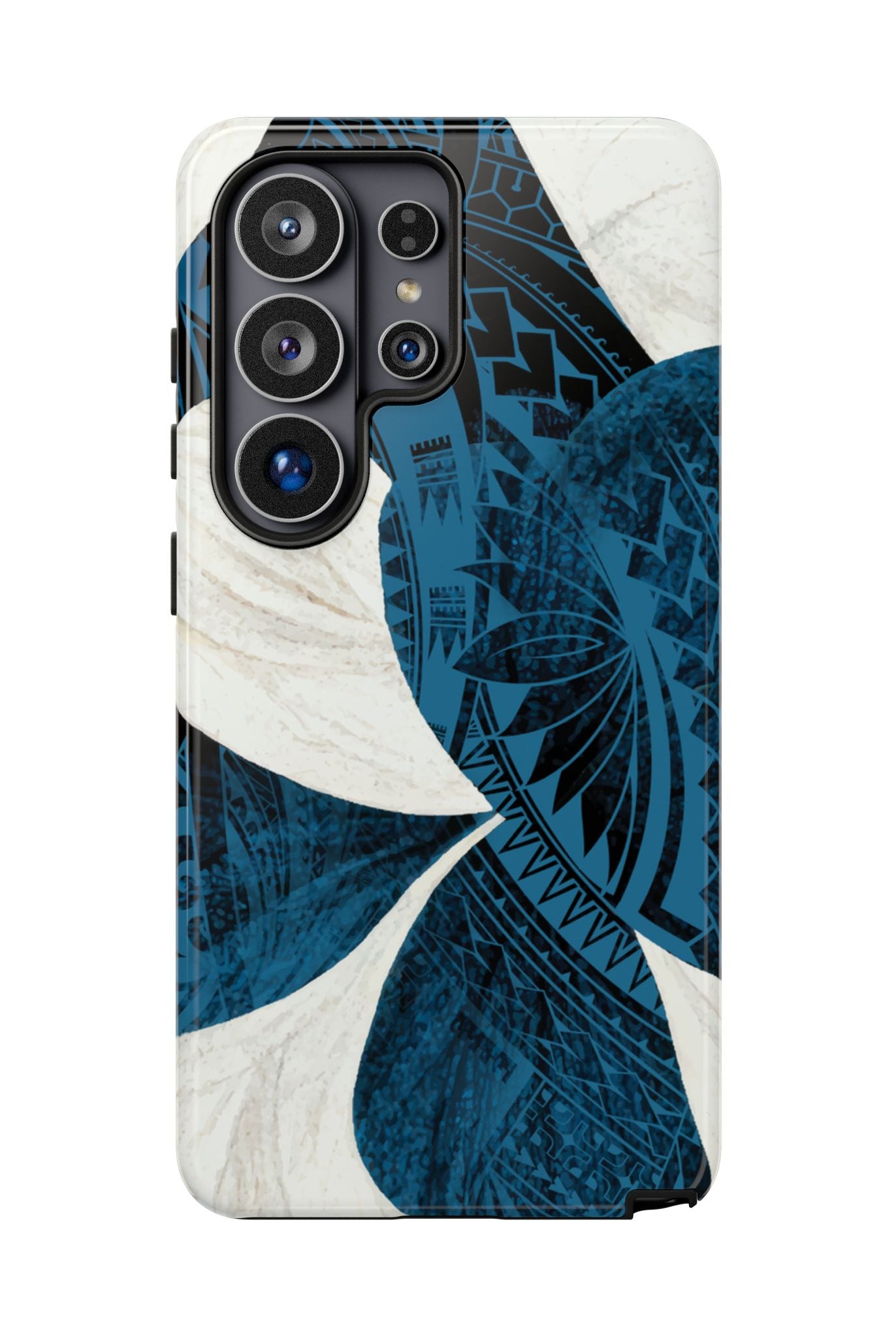 Hana Breeze Tough Samsung Galaxy Case Side View - Dual Layer Drop Protection Hawaiian Phone Case - The Local Banyan