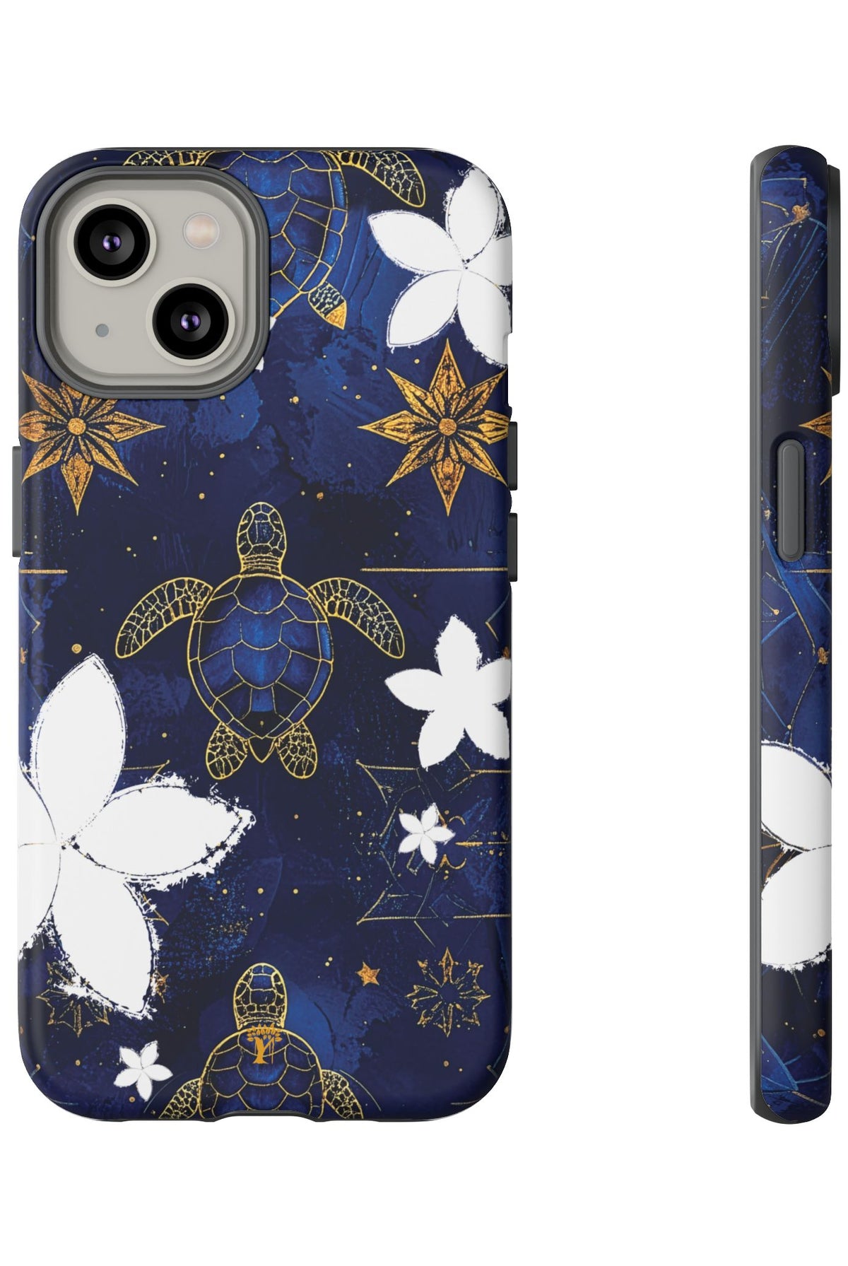 Tapa Hoku Honu Tough Case for iPhone iPhone 14 Matte The Local Banyan