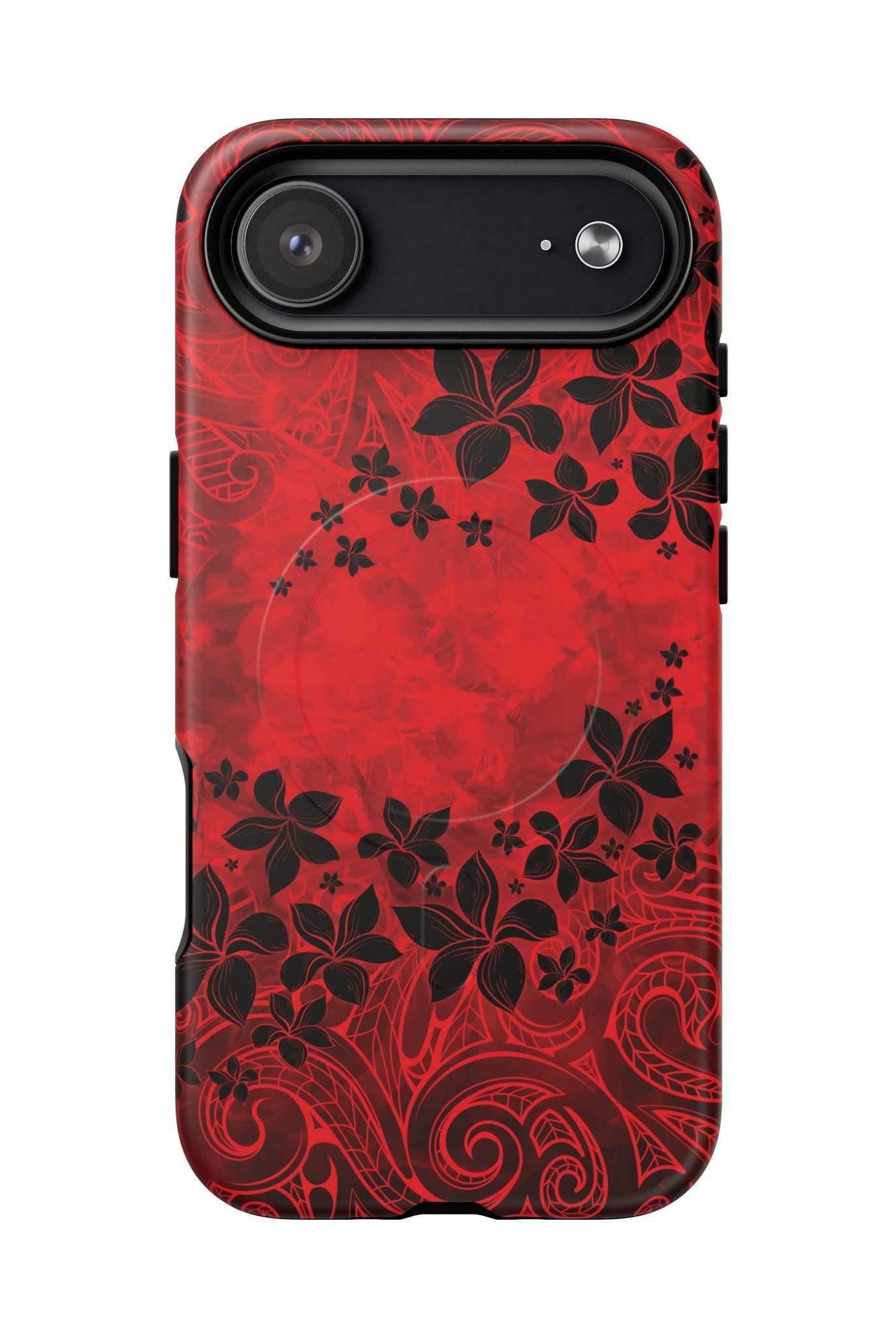 Keahi Pua MagSafe iPhone Case Side View - Dual Layer Drop Protection Hawaiian Phone Case - The Local Banyan