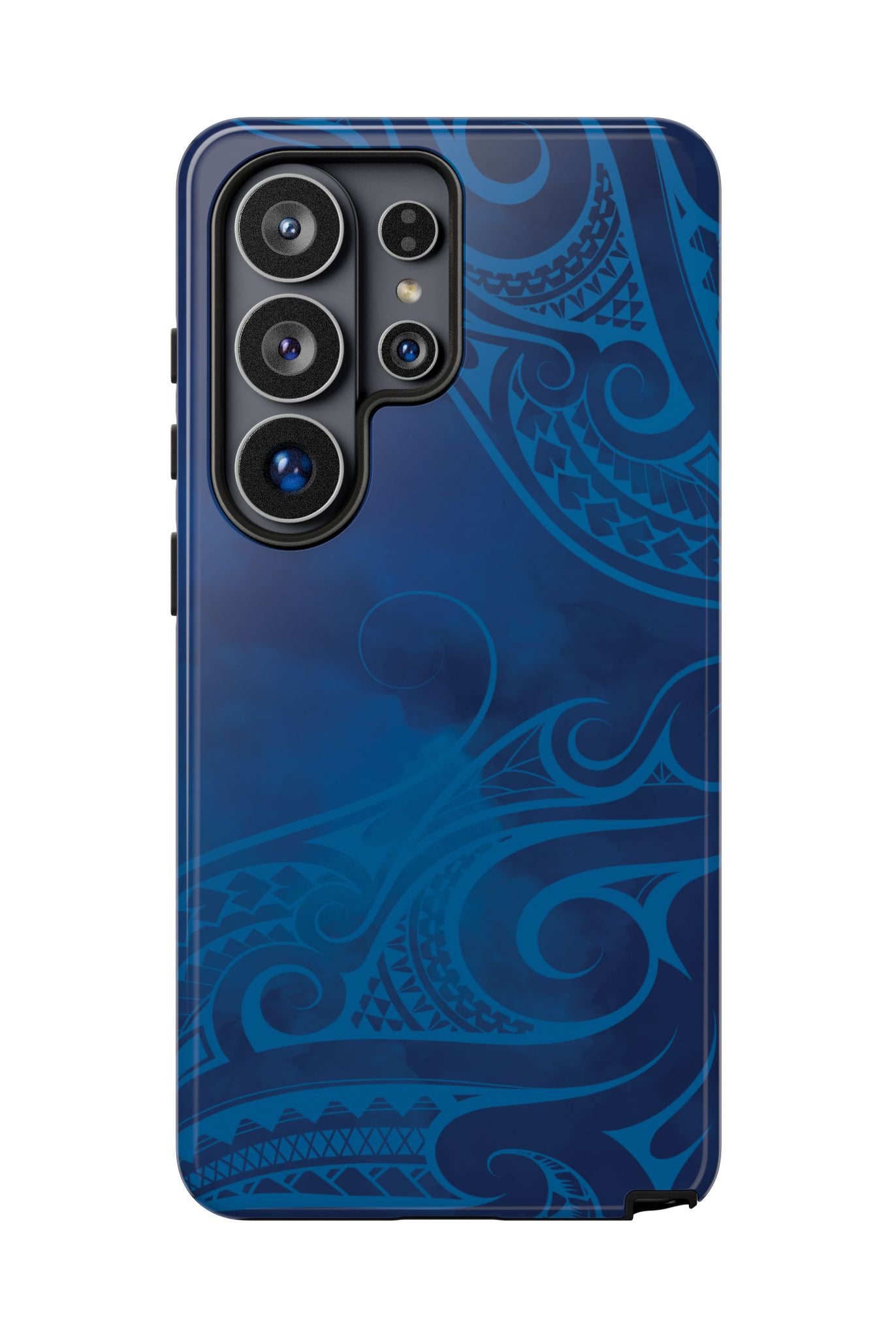 Kai Legacy Tough Samsung Galaxy Case Samsung Galaxy S26 Ultra Glossy - Hawaiian Ocean Blue Polynesian Tribal Design - The Local Banyan