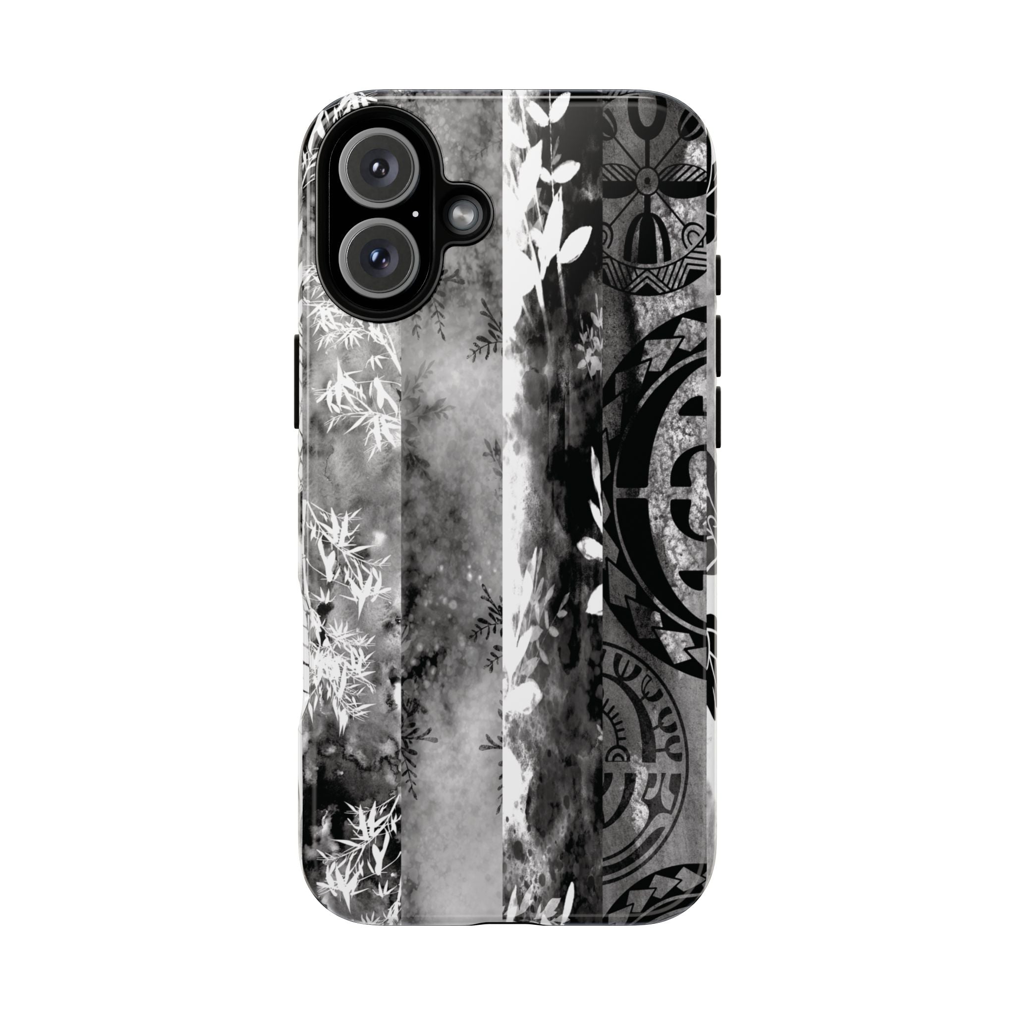 Monochrome Oasis Tough Case for iPhone Phone Case The Local Banyan iPhone 16 Plus Glossy
