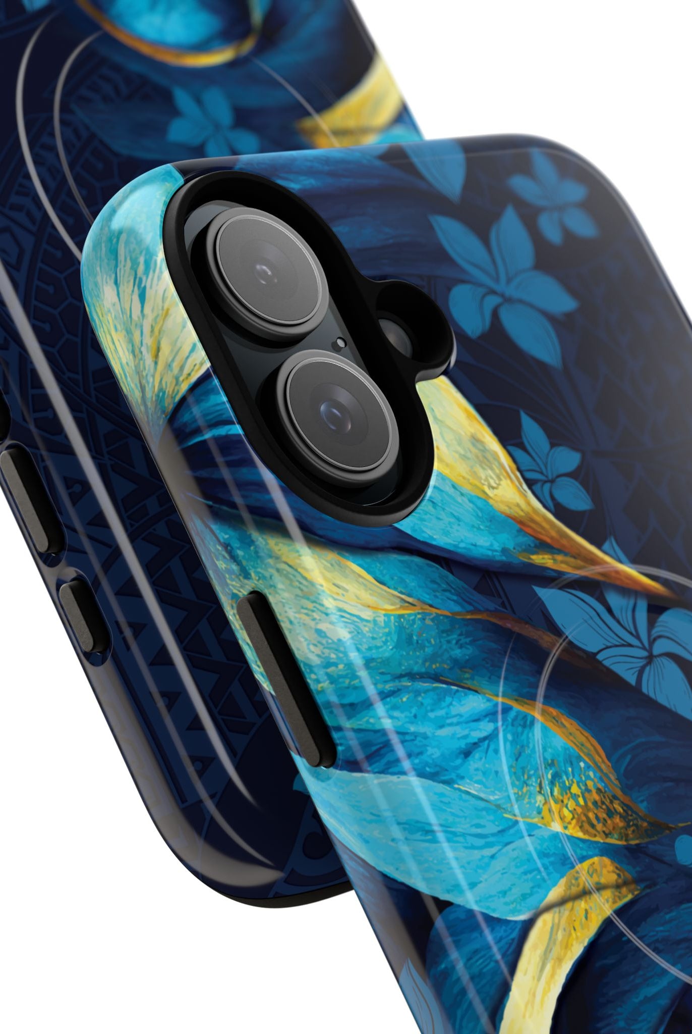 Po Mahina MagSafe iPhone Case Side View - Dual Layer Drop Protection Hawaiian Phone Case - The Local Banyan