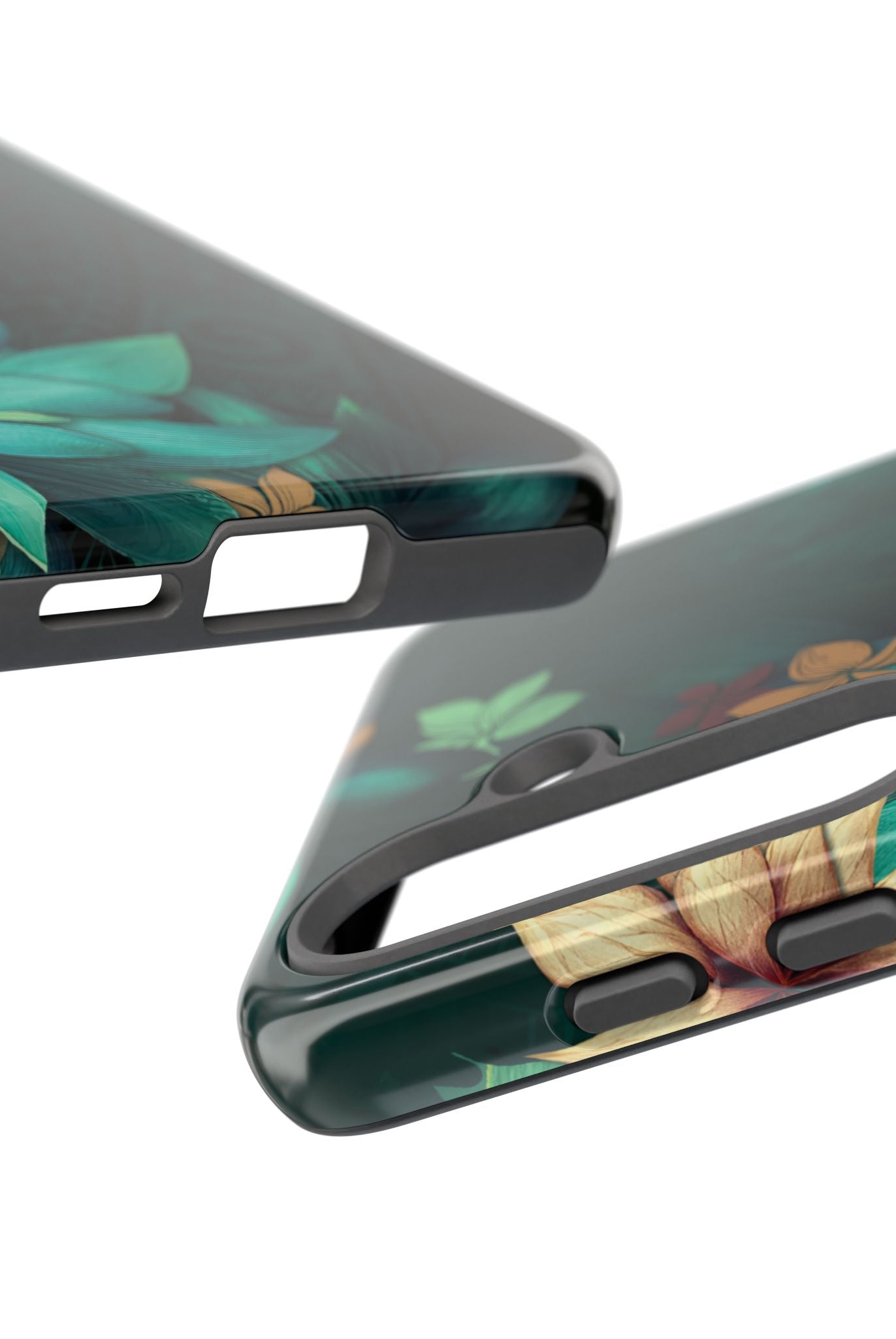 Aloha Whispers Tough Samsung Galaxy Case Side View - Dual Layer Drop Protection Hawaiian Phone Case - The Local Banyan