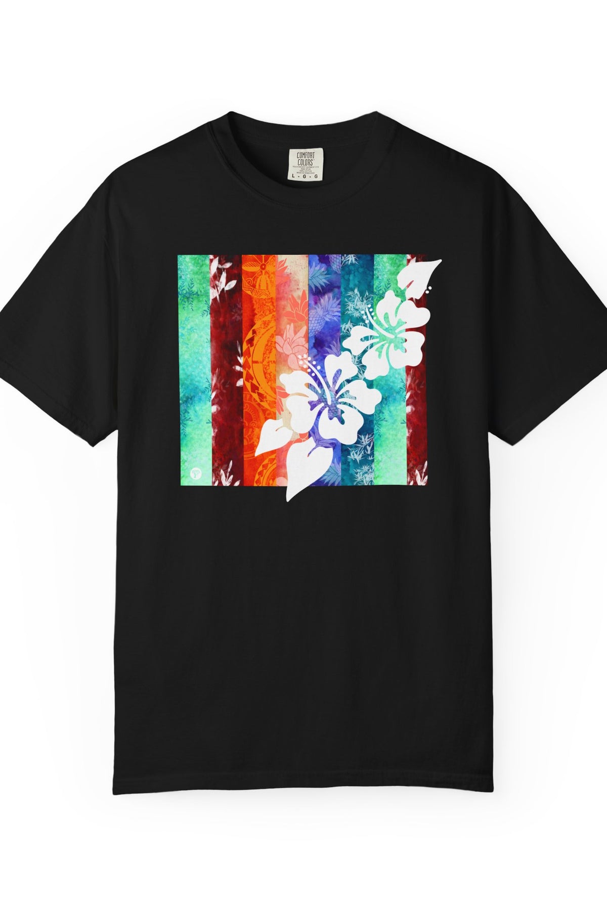 Tropical Vibes Soft Style Tee Black S The Local Banyan