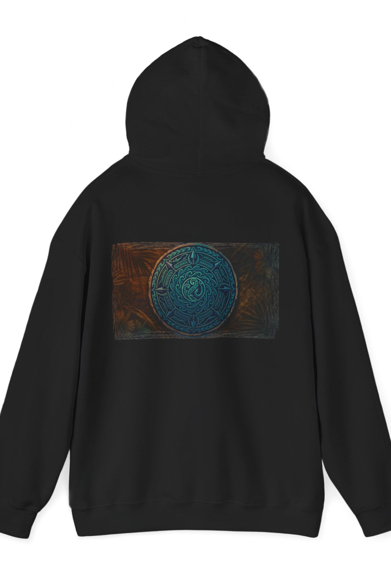 Makau Mana Heavy Blended Hooded Sweatshirt Black S The Local Banyan