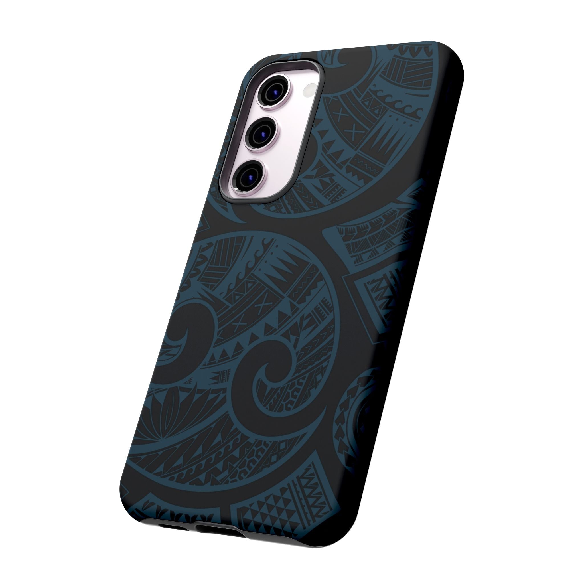 Island Tribal Royal Teal Tough Case for Samsung Galaxy Phone Case The Local Banyan