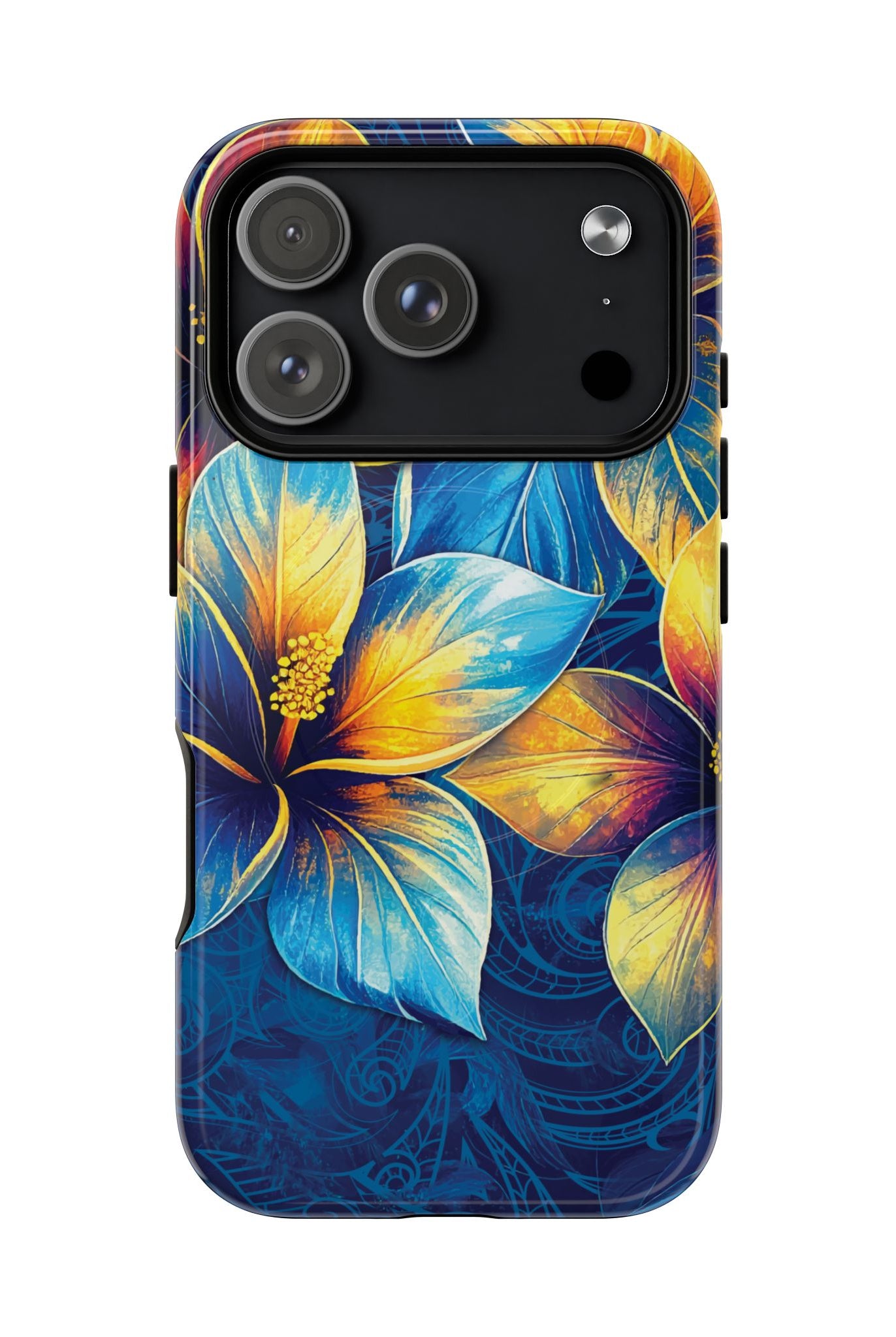 Pua La MagSafe iPhone Case Side View - Dual Layer Drop Protection Hawaiian Phone Case - The Local Banyan