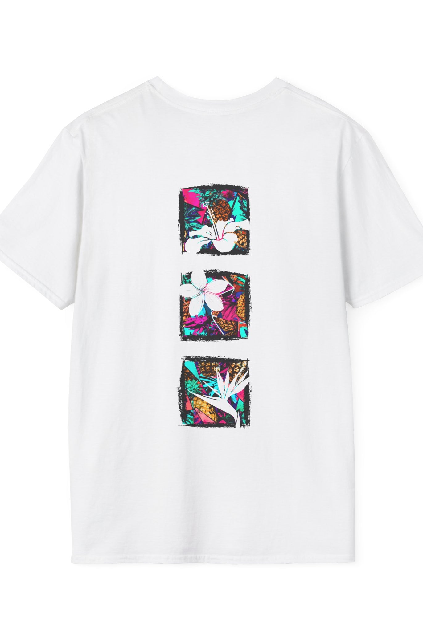 Pineapple Blossom Triad Soft Style Tee T-Shirt White S