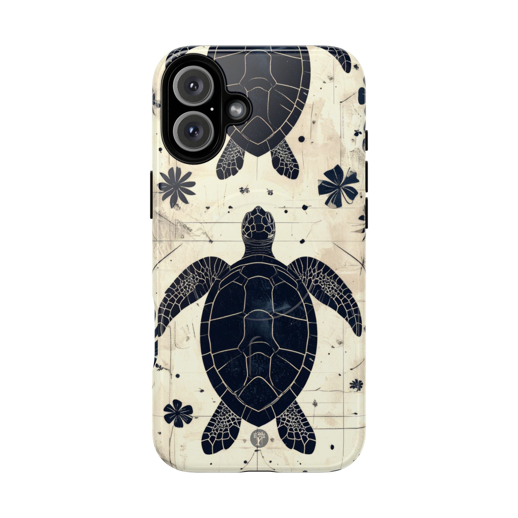 Tapa Keʻa Honu Magnetic Case for iPhone iPhone 16 Plus Glossy The Local Banyan