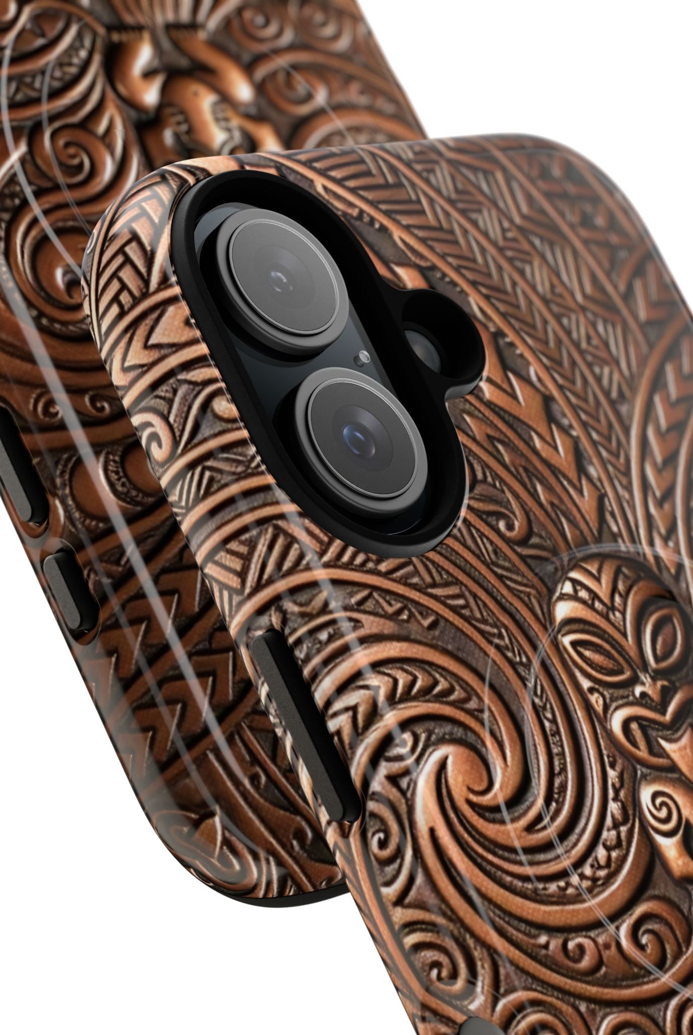 Paa Guardian MagSafe iPhone Case Side View - Dual Layer Drop Protection Hawaiian Phone Case - The Local Banyan