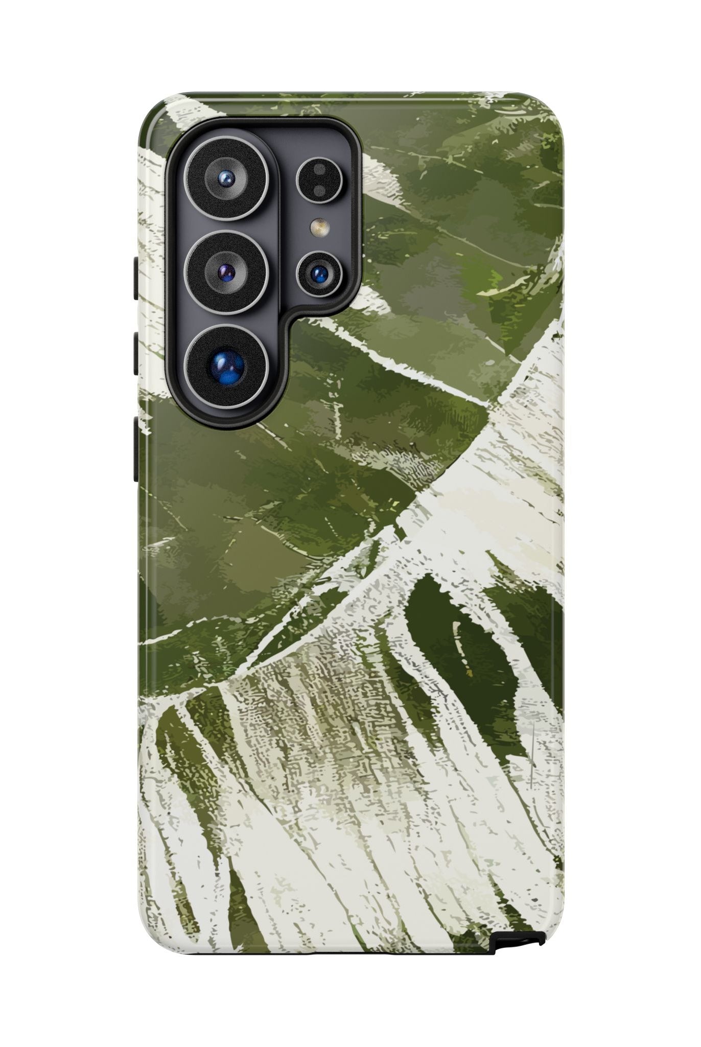 Island Breeze Tough Samsung Galaxy Case Side View - Dual Layer Drop Protection Hawaiian Phone Case - The Local Banyan