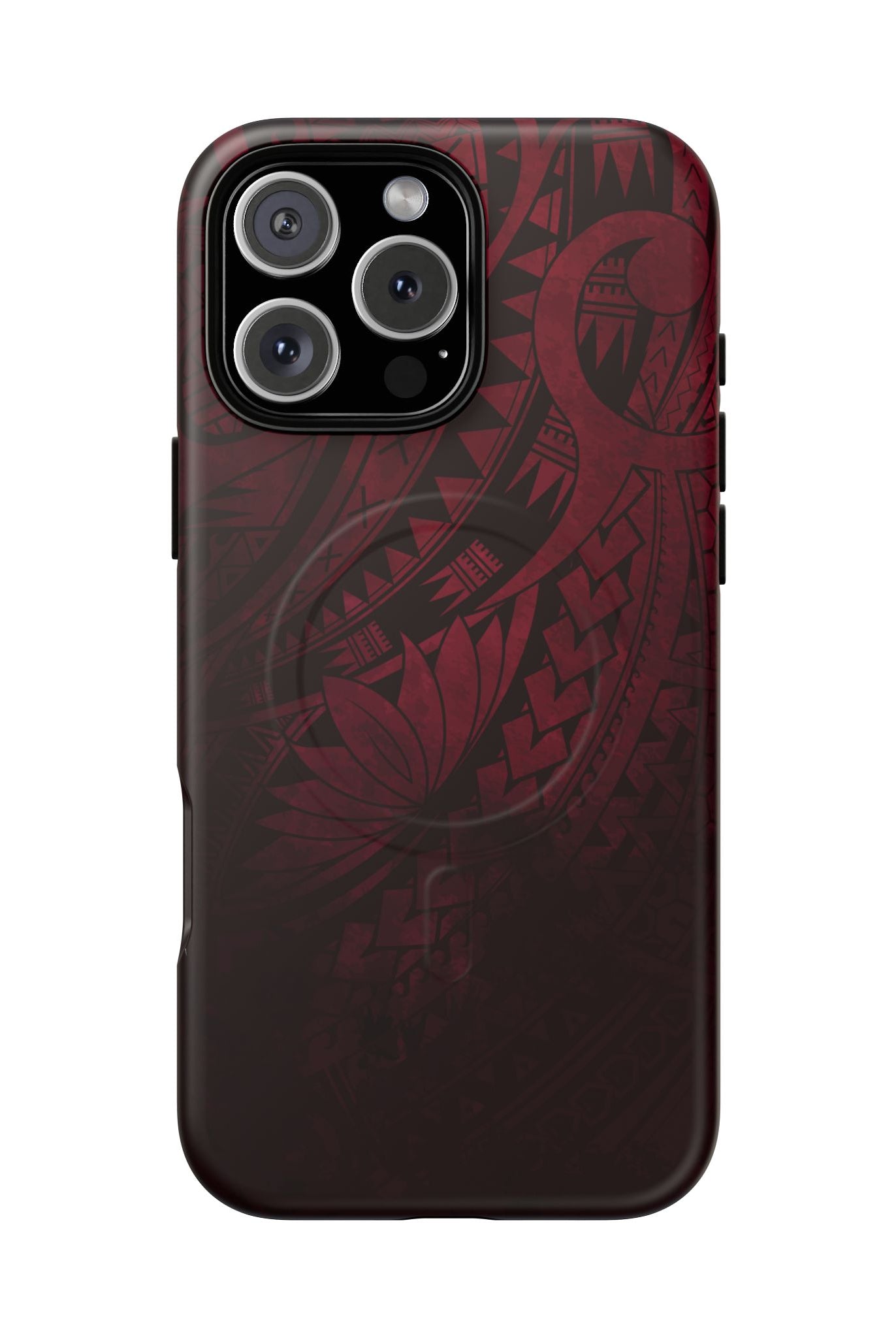 Eternal Ember MagSafe iPhone Case iPhone 16 Pro Max Matte - Hawaiian Red Tribal Polynesian Design - The Local Banyan
