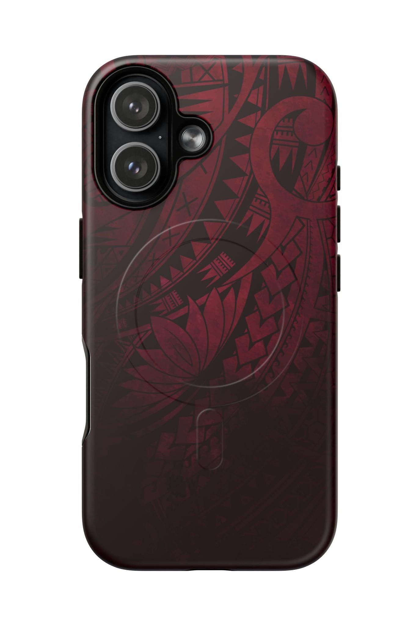 Eternal Ember MagSafe iPhone Case iPhone 17 Matte - Hawaiian Red Tribal Polynesian Design - The Local Banyan