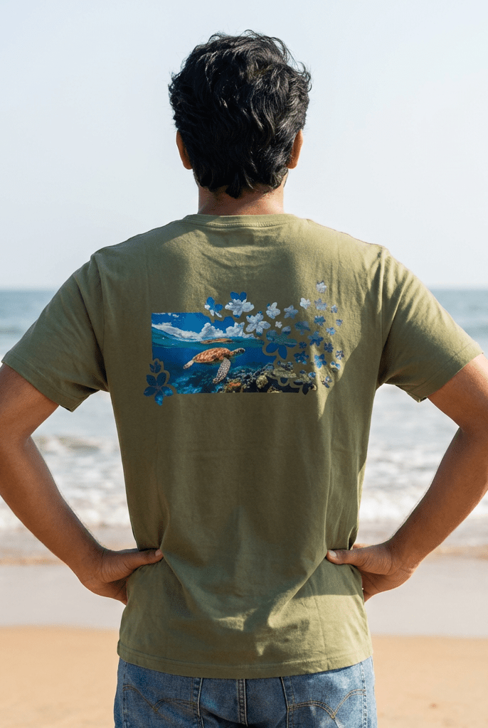 Turtle's Paradise Soft Style Tee Light Blue S The Local Banyan