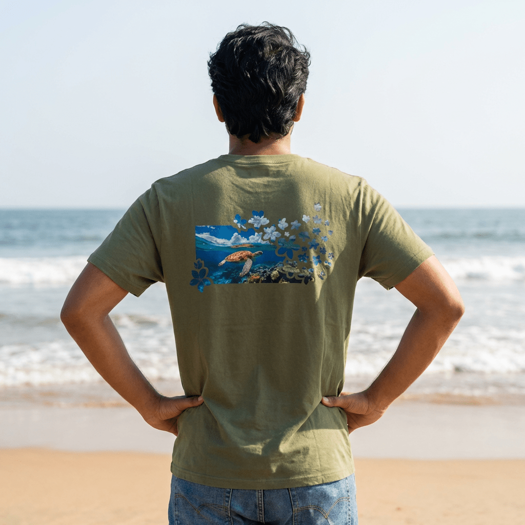 Turtle's Paradise Soft Style Tee Light Blue S The Local Banyan