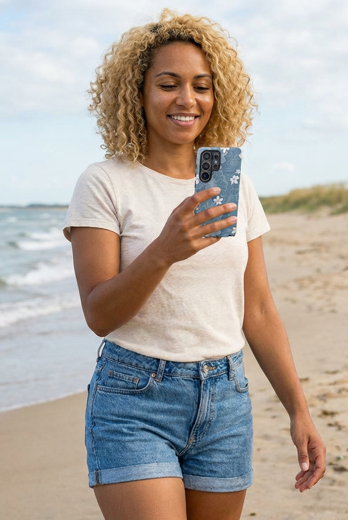Pua La Tough Samsung Galaxy Case Side View - Dual Layer Drop Protection Hawaiian Phone Case - The Local Banyan