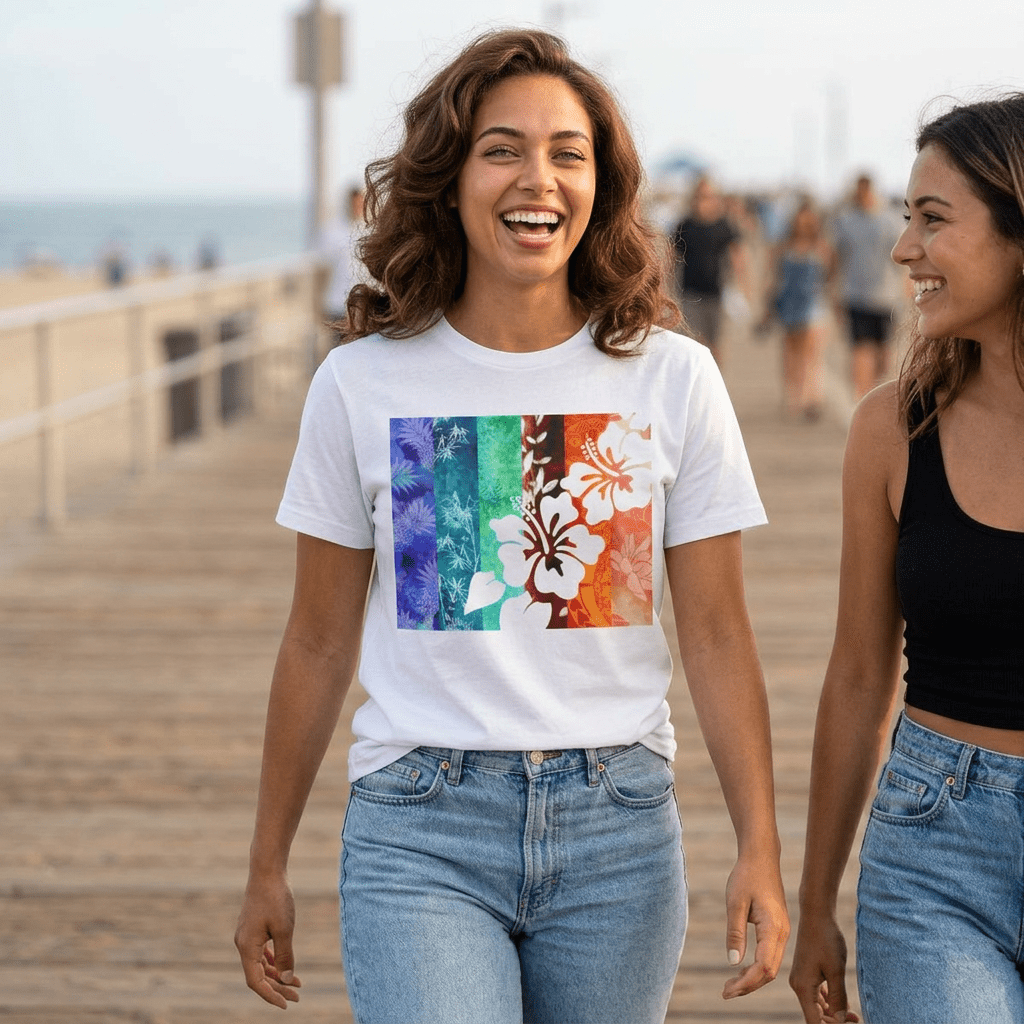 Tropical Vibes Soft Style Tee Daisy S The Local Banyan