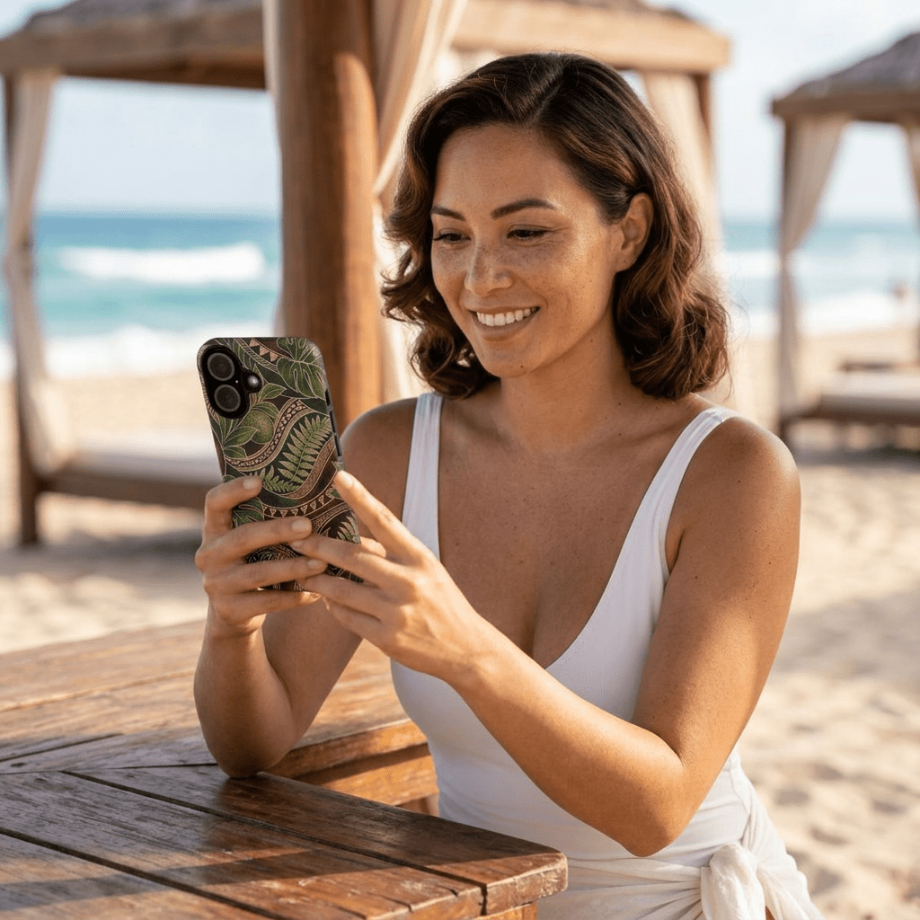 Tapa Honua Magnetic Case for iPhone iPhone 16 Matte The Local Banyan