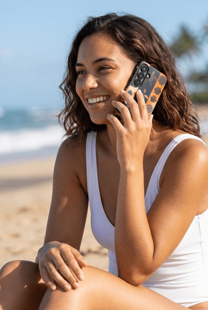 Tapa Pua Lehua Honu Tough Case for Samsung Galaxy Samsung Galaxy S26 Glossy The Local Banyan