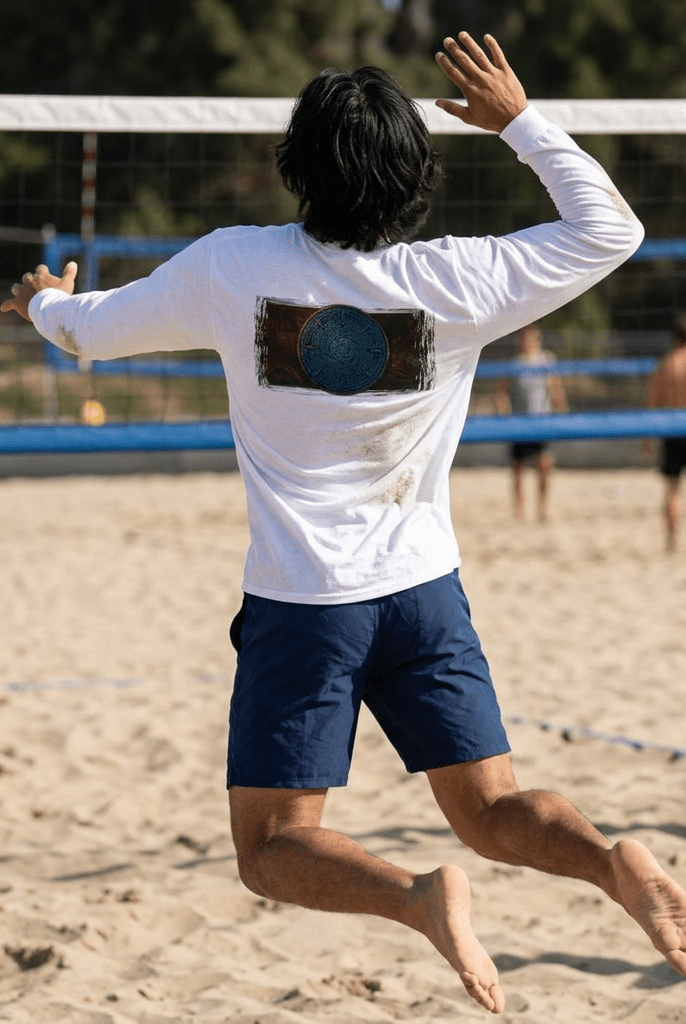 Makau Mana Garment Dyed Long Sleeve Tee White S The Local Banyan