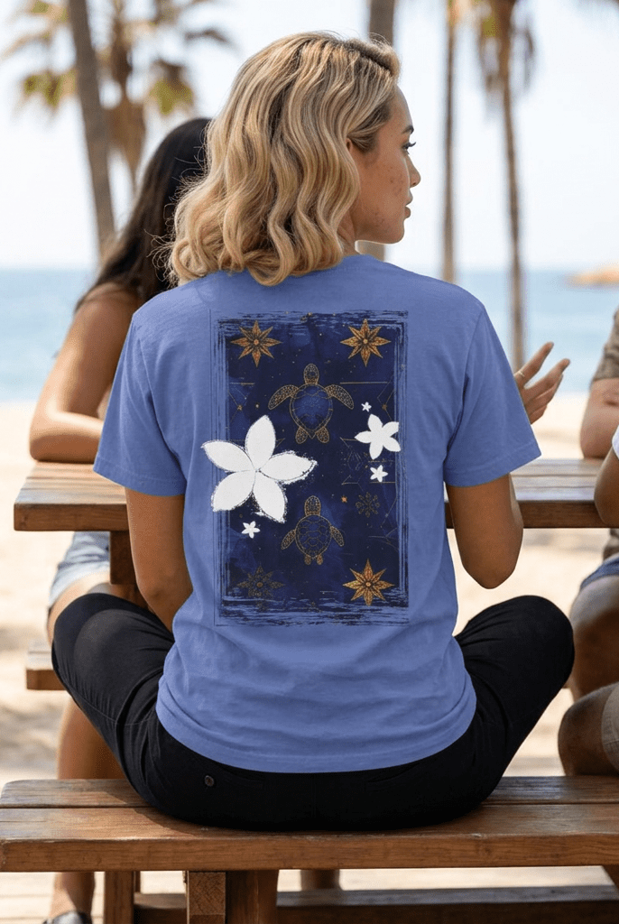 Tapa Hōkū Honu Soft Style Tee Mystic Blue S The Local Banyan
