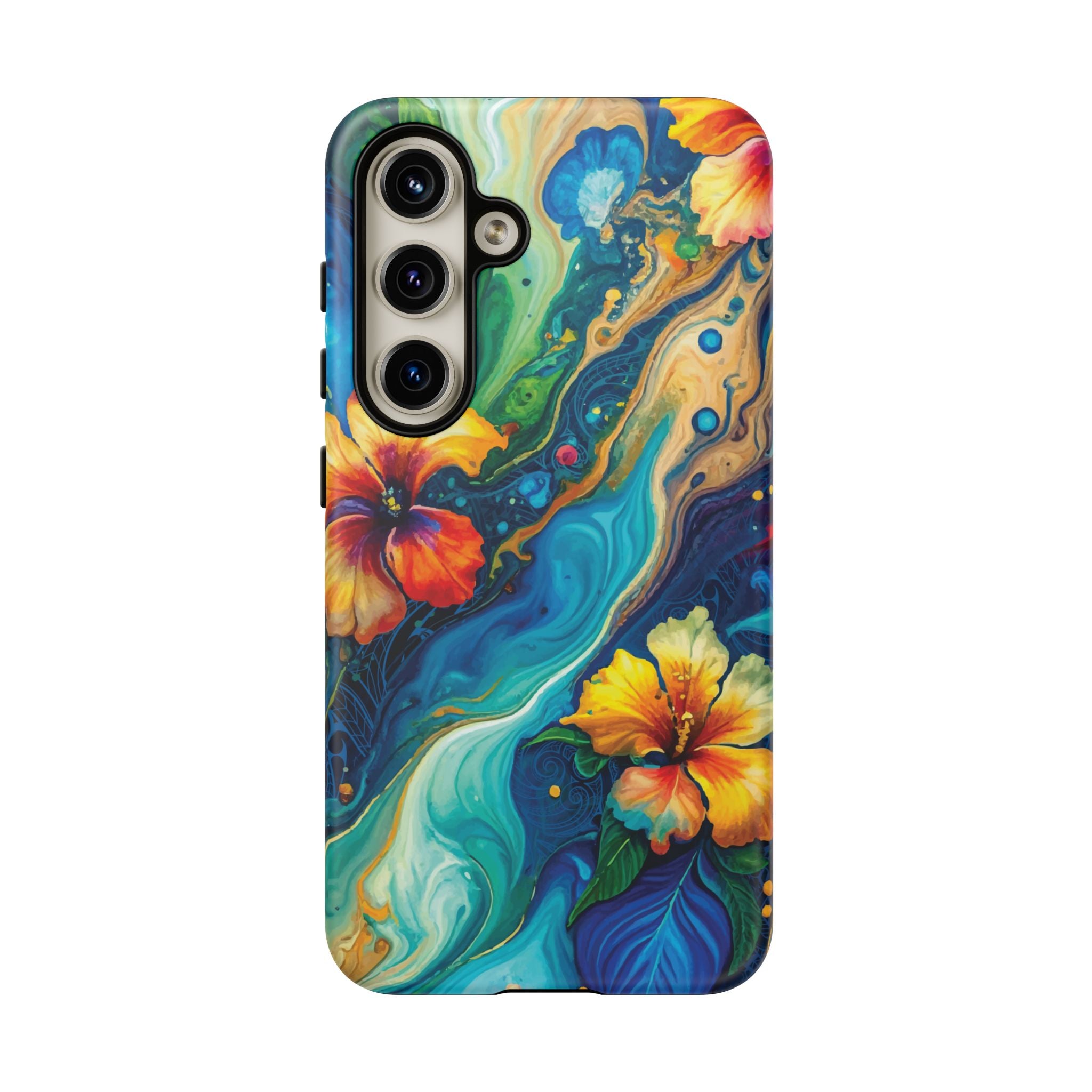 Aloalo Drift Tough Samsung Galaxy Case Side View - Dual Layer Drop Protection Hawaiian Phone Case - The Local Banyan