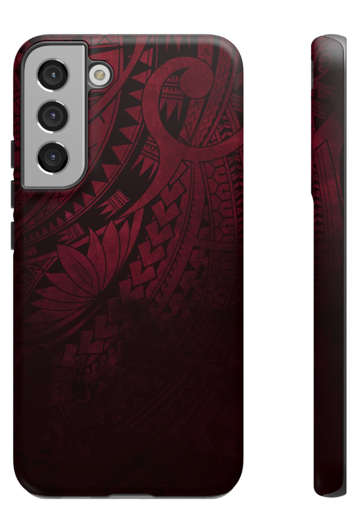 Eternal Ember Tough Samsung Galaxy Case Side View - Dual Layer Drop Protection Hawaiian Phone Case - The Local Banyan