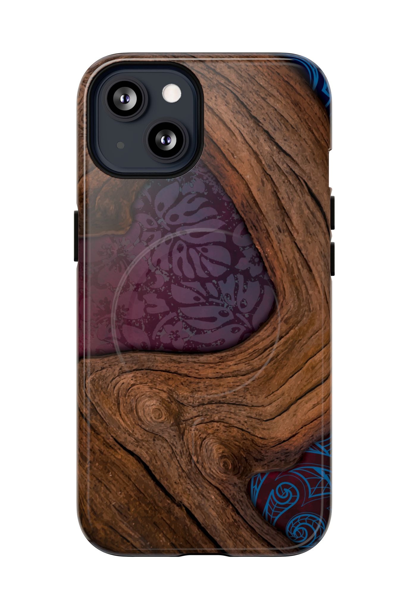 Rooted MagSafe iPhone Case Side View - Dual Layer Drop Protection Hawaiian Phone Case - The Local Banyan