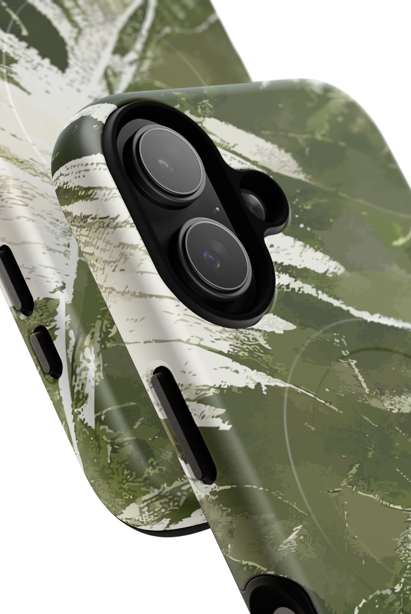 Island Breeze MagSafe iPhone Case Side View - Dual Layer Drop Protection Hawaiian Phone Case - The Local Banyan