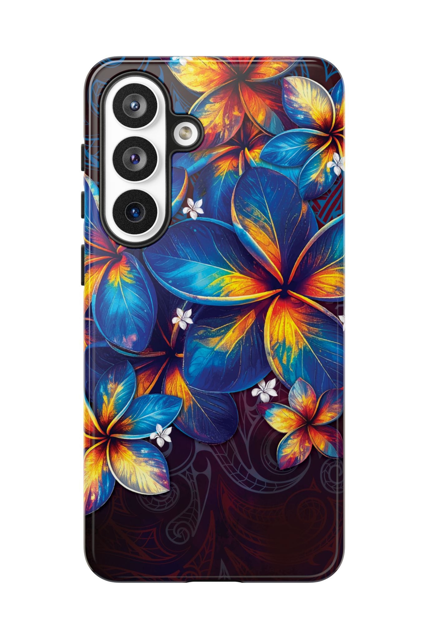 Nohea Twilight Tough Samsung Galaxy Case Side View - Dual Layer Drop Protection Hawaiian Phone Case - The Local Banyan