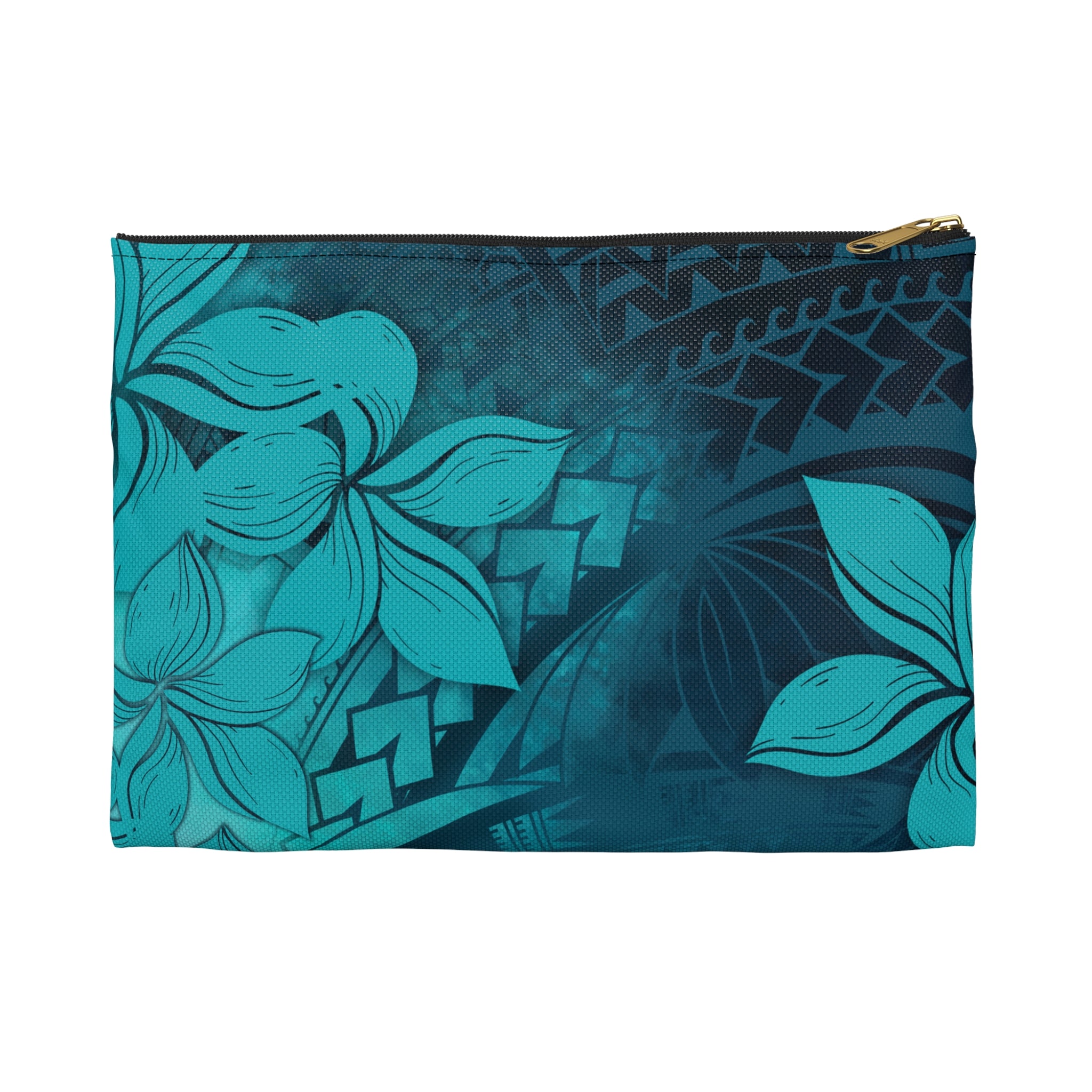 Moana Bloom Travel Pouch Pouches The Local Banyan Small Black zipper