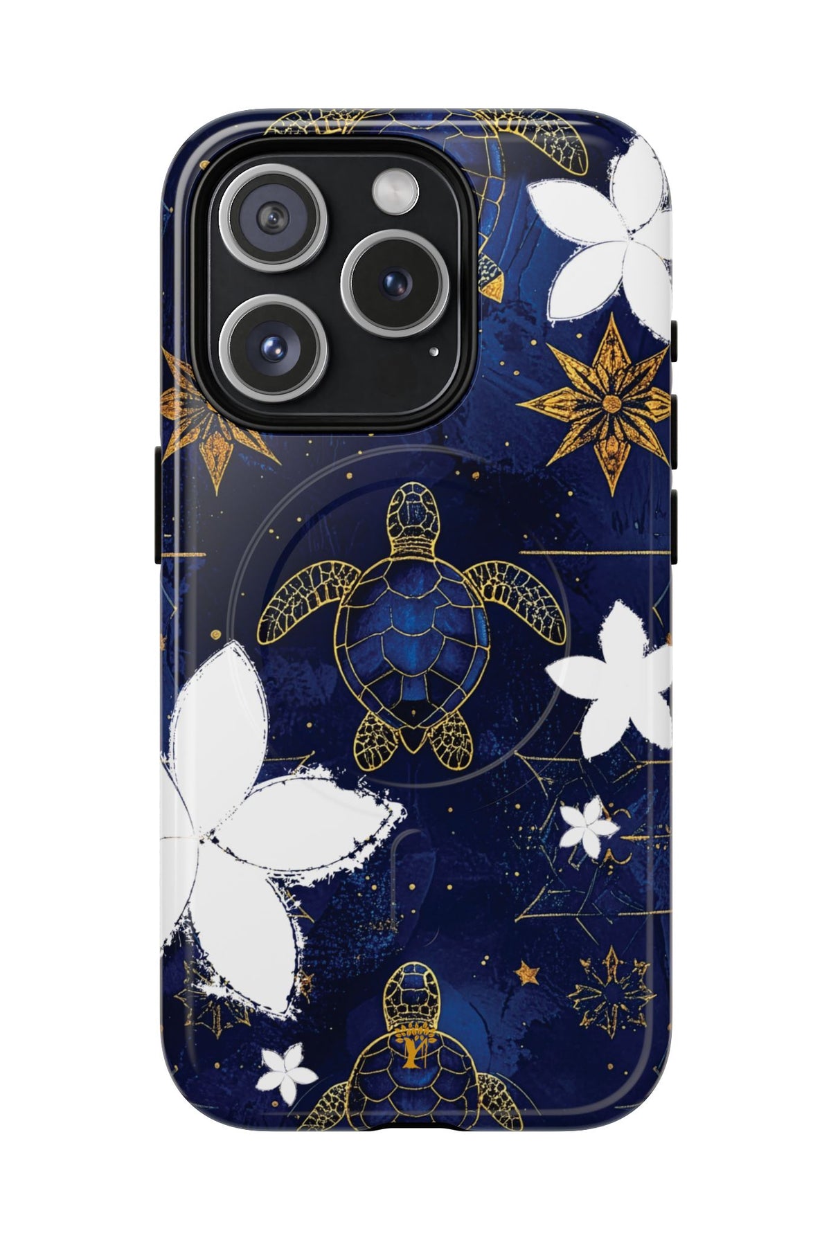 Tapa Hoku Honu Magnetic Case for iPhone iPhone 15 Pro Glossy The Local Banyan