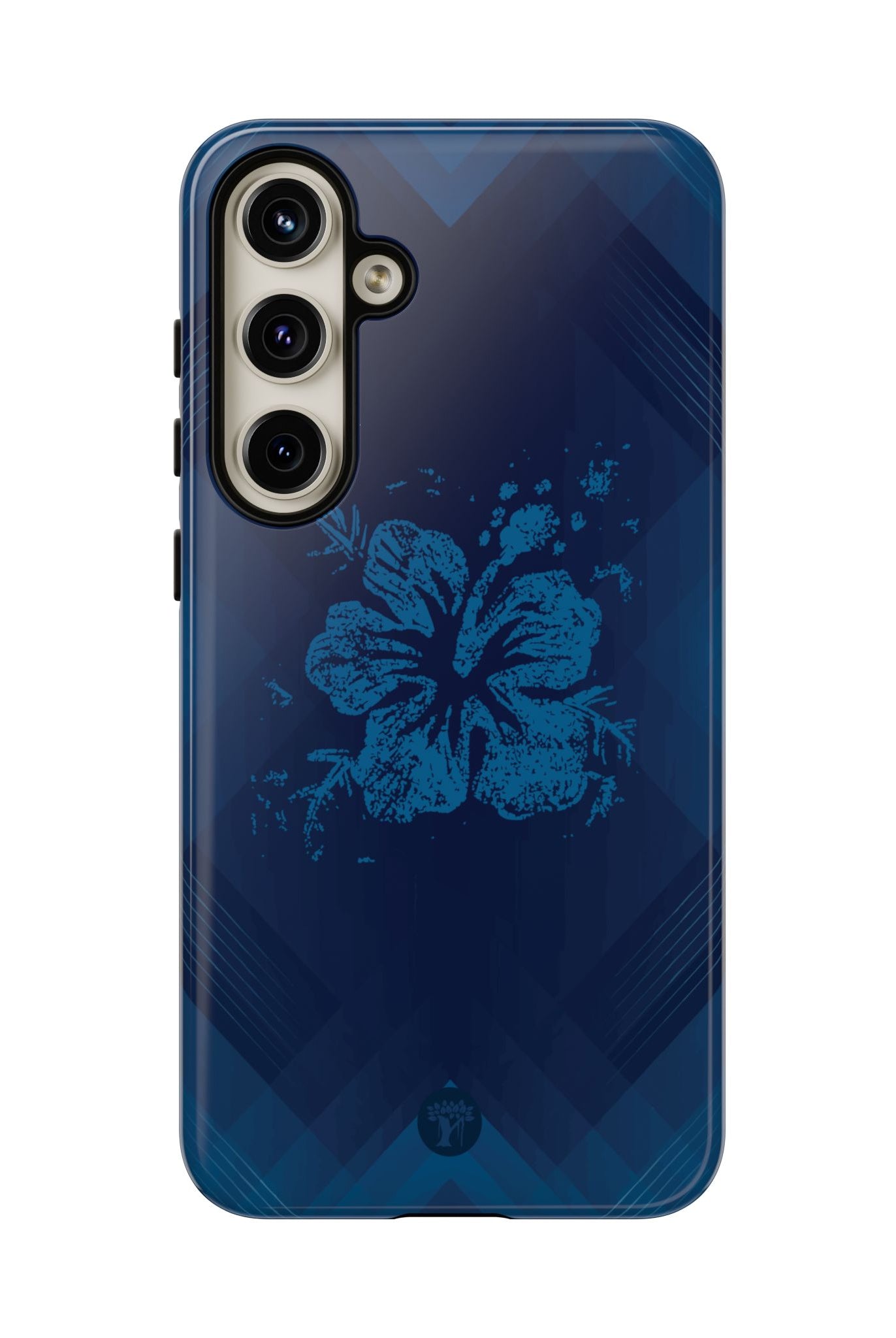 Kikokiko Lehua Tough Samsung Galaxy Case Side View - Dual Layer Drop Protection Hawaiian Phone Case - The Local Banyan