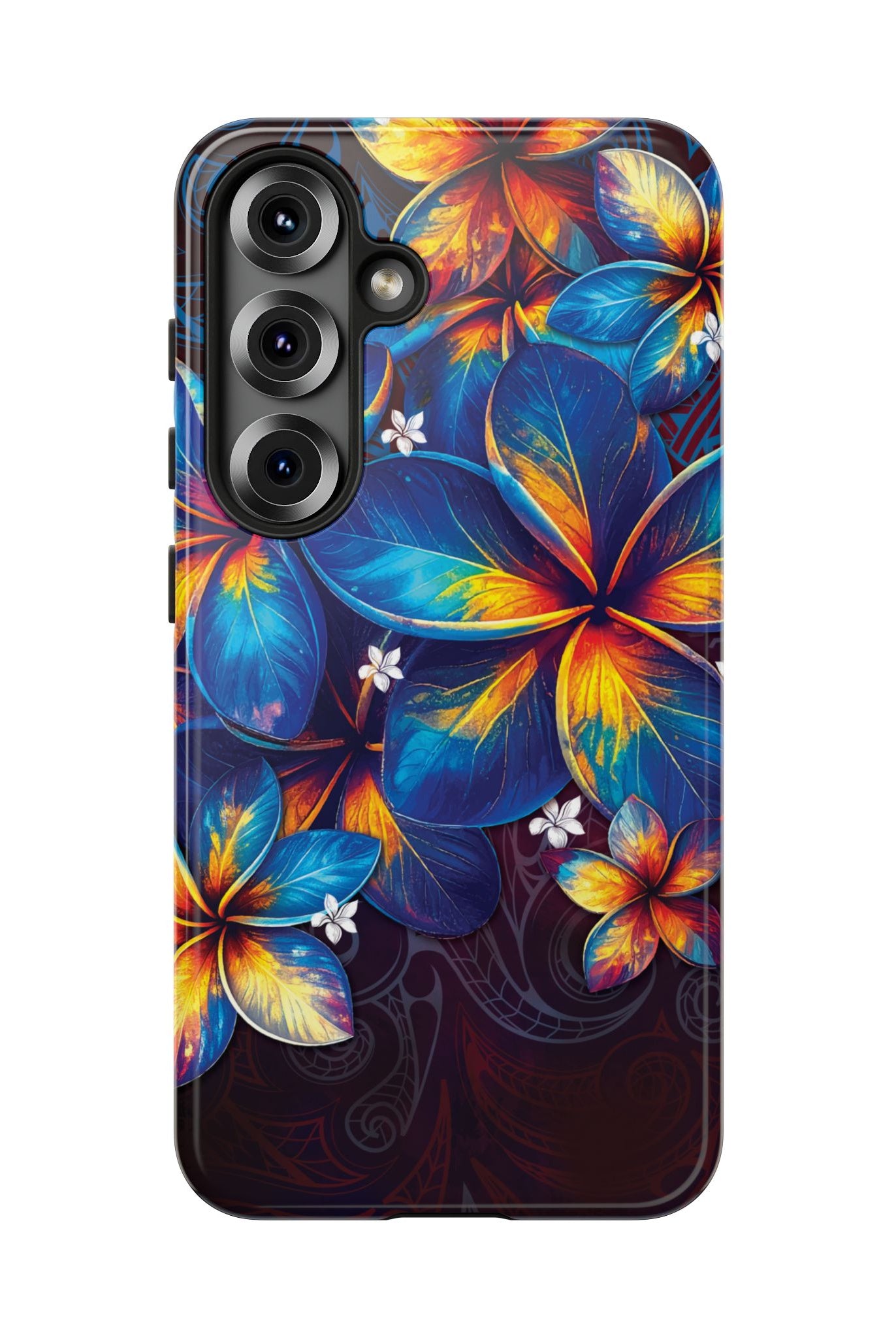 Nohea Twilight Tough Samsung Galaxy Case Side View - Dual Layer Drop Protection Hawaiian Phone Case - The Local Banyan