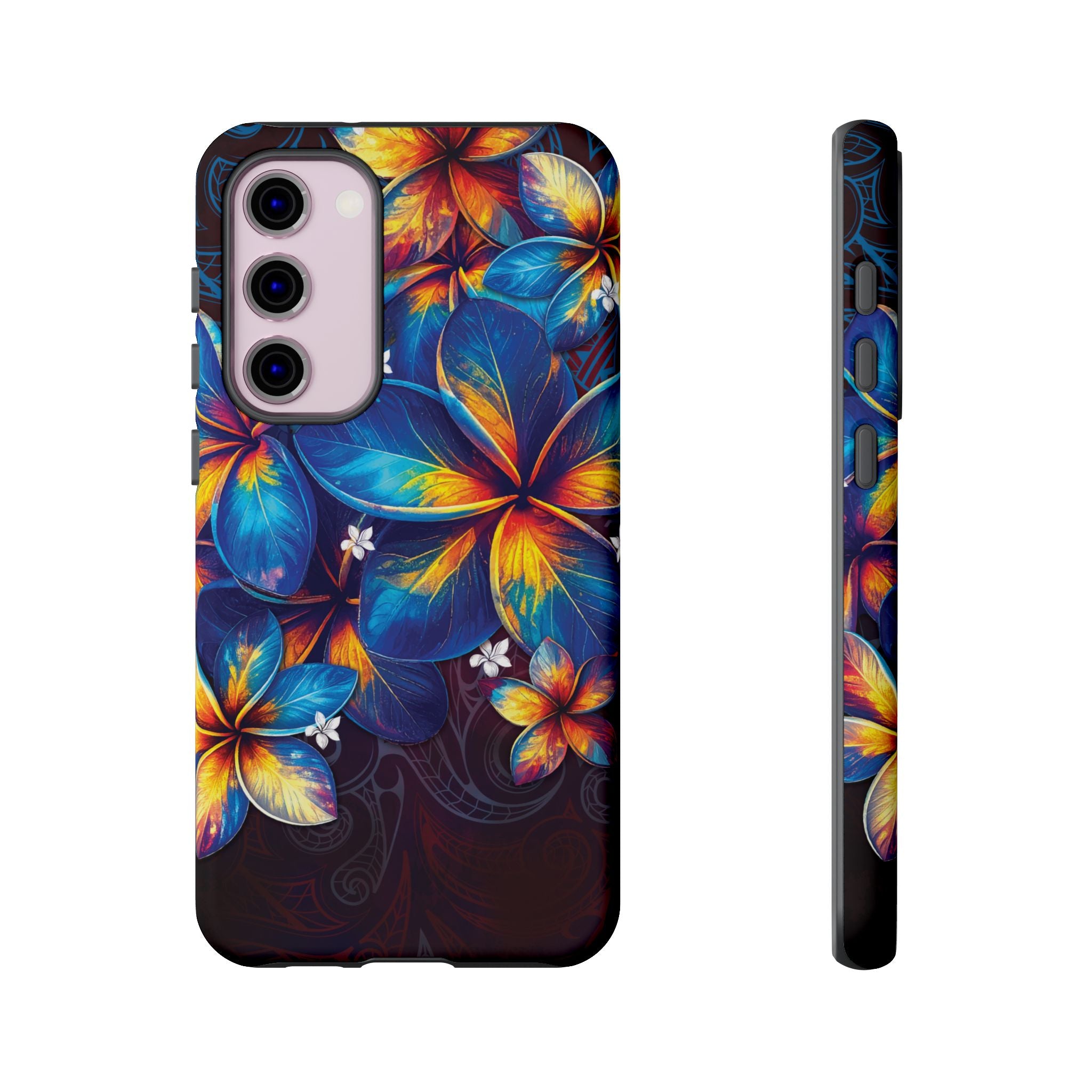Nohea Twilight Tough Samsung Galaxy Case Side View - Dual Layer Drop Protection Hawaiian Phone Case - The Local Banyan