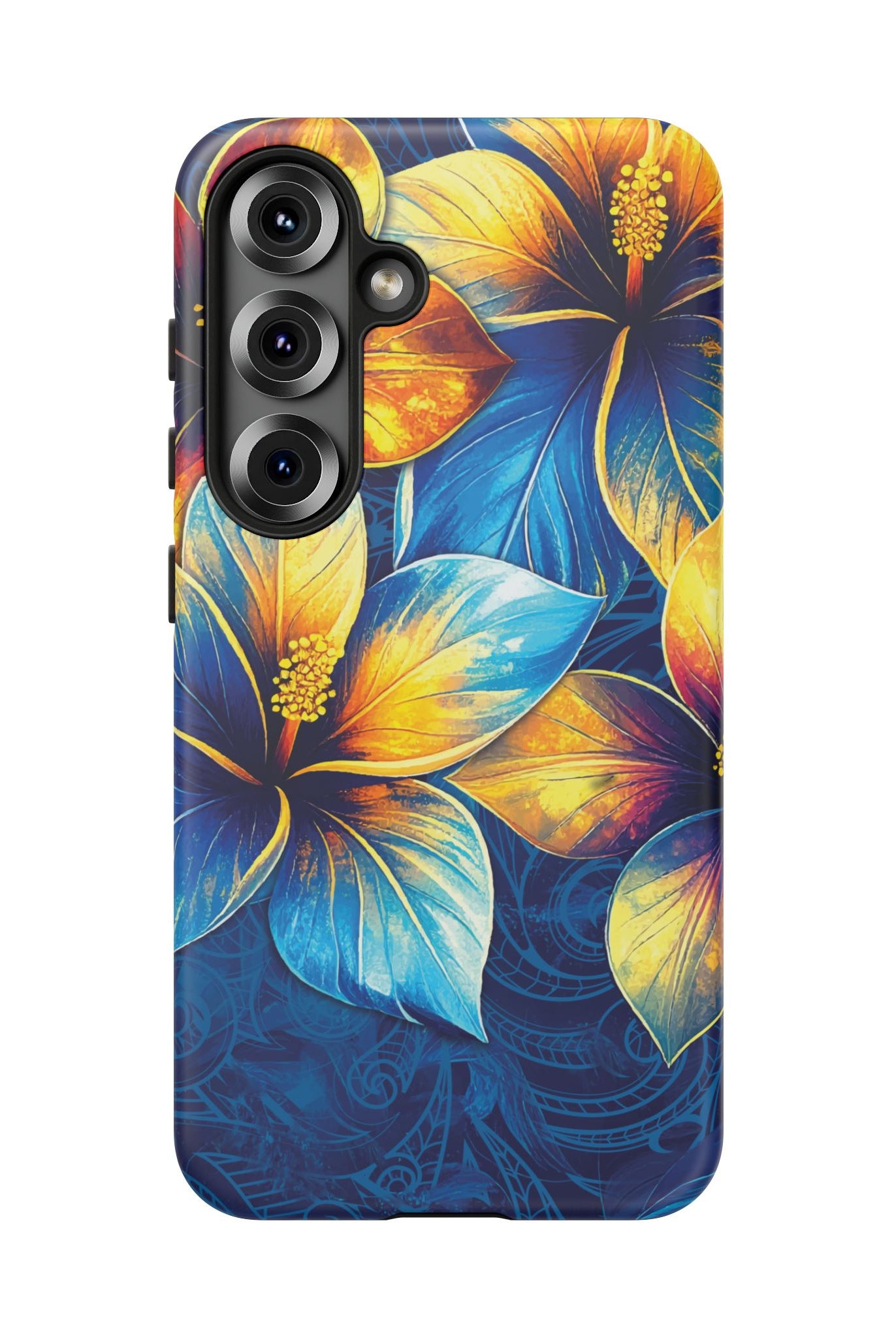 Pua La Tough Samsung Galaxy Case Side View - Dual Layer Drop Protection Hawaiian Phone Case - The Local Banyan
