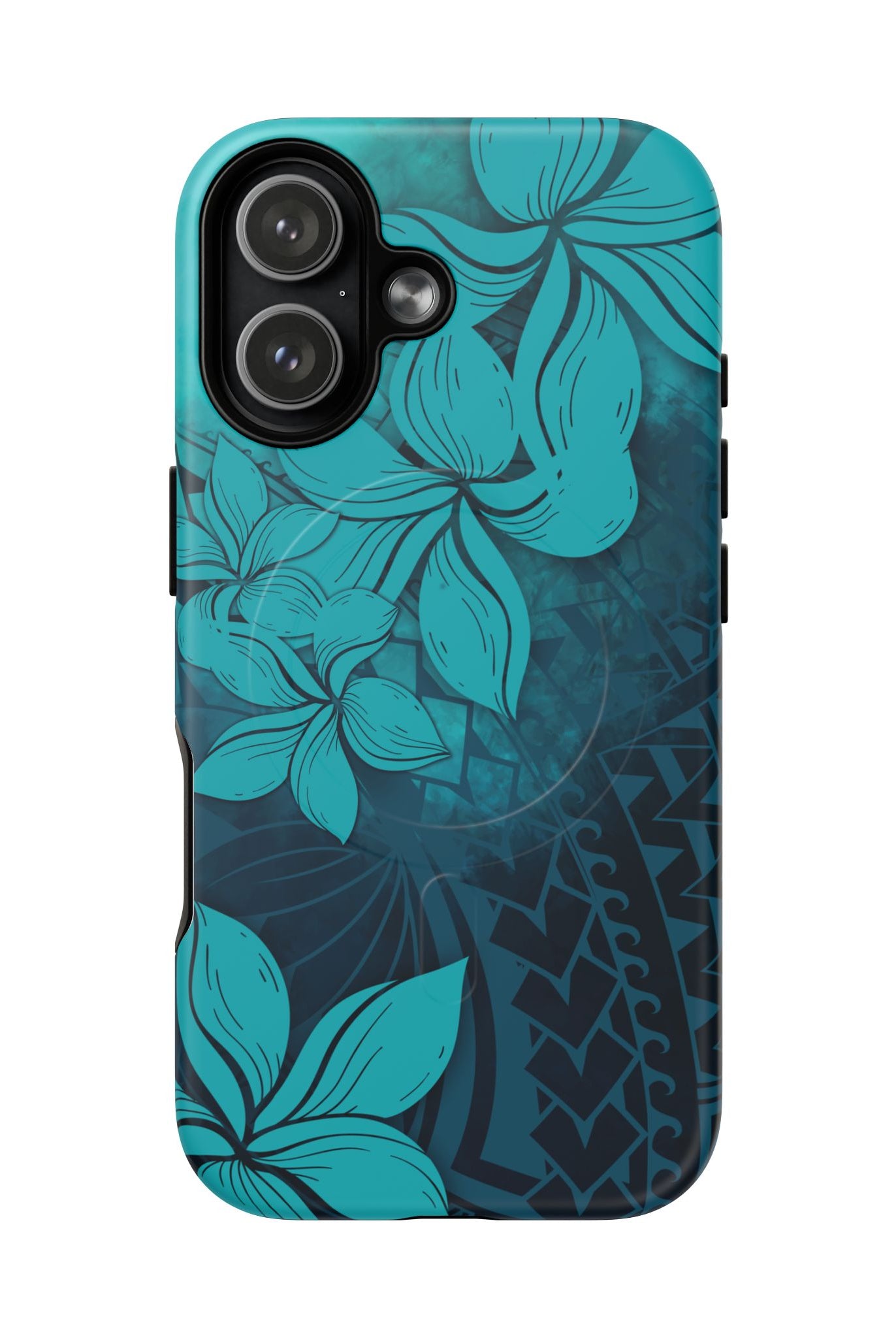 Moana Bloom MagSafe iPhone Case Side View - Dual Layer Drop Protection Hawaiian Phone Case - The Local Banyan