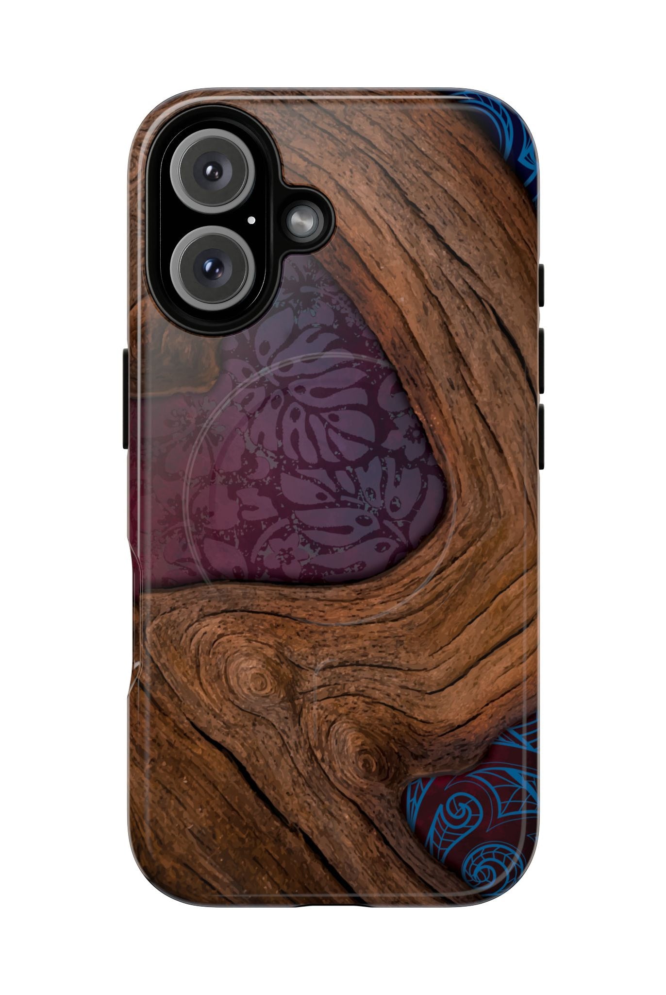 Rooted MagSafe iPhone Case Side View - Dual Layer Drop Protection Hawaiian Phone Case - The Local Banyan