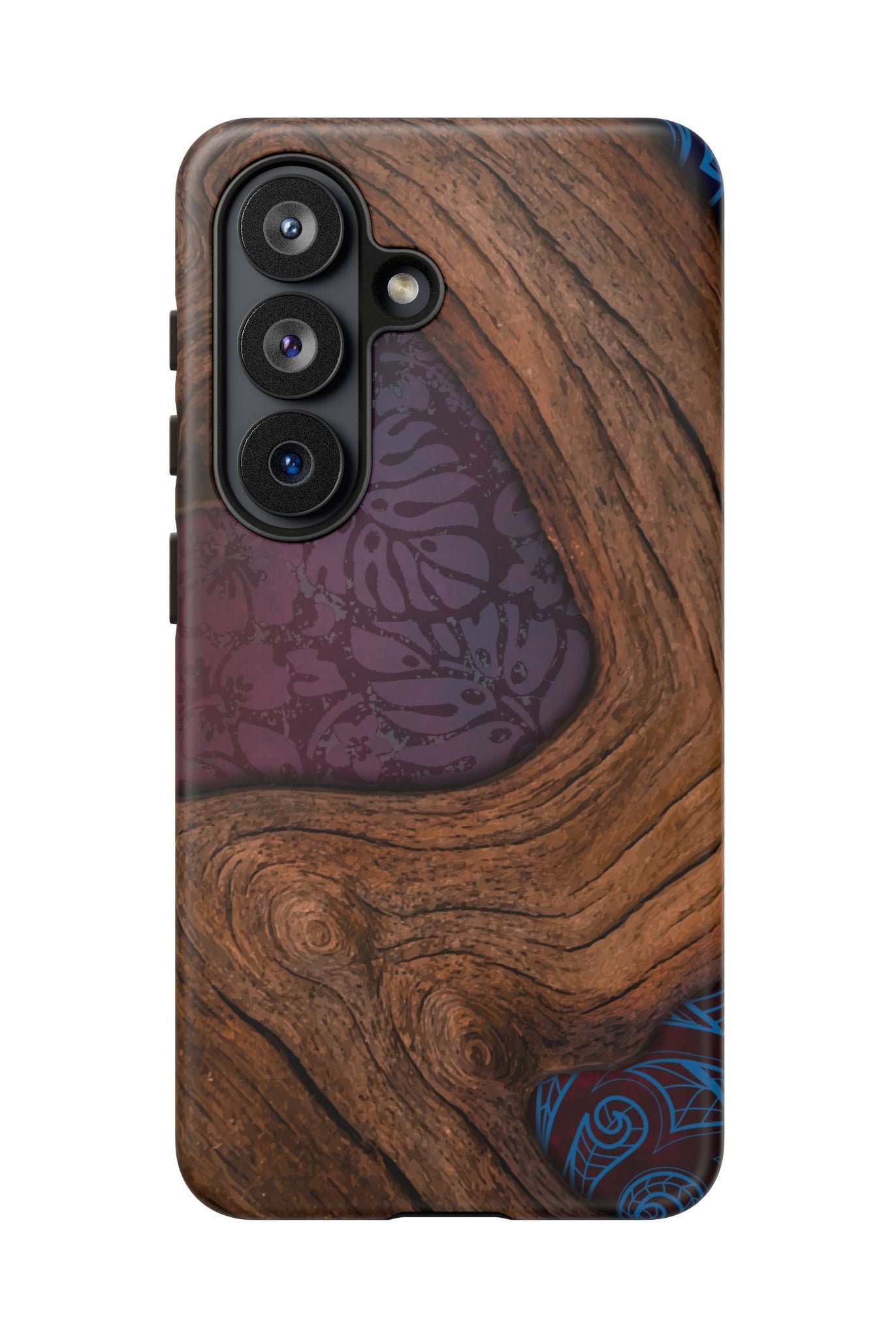 Rooted Tough Samsung Galaxy Case Side View - Dual Layer Drop Protection Hawaiian Phone Case - The Local Banyan