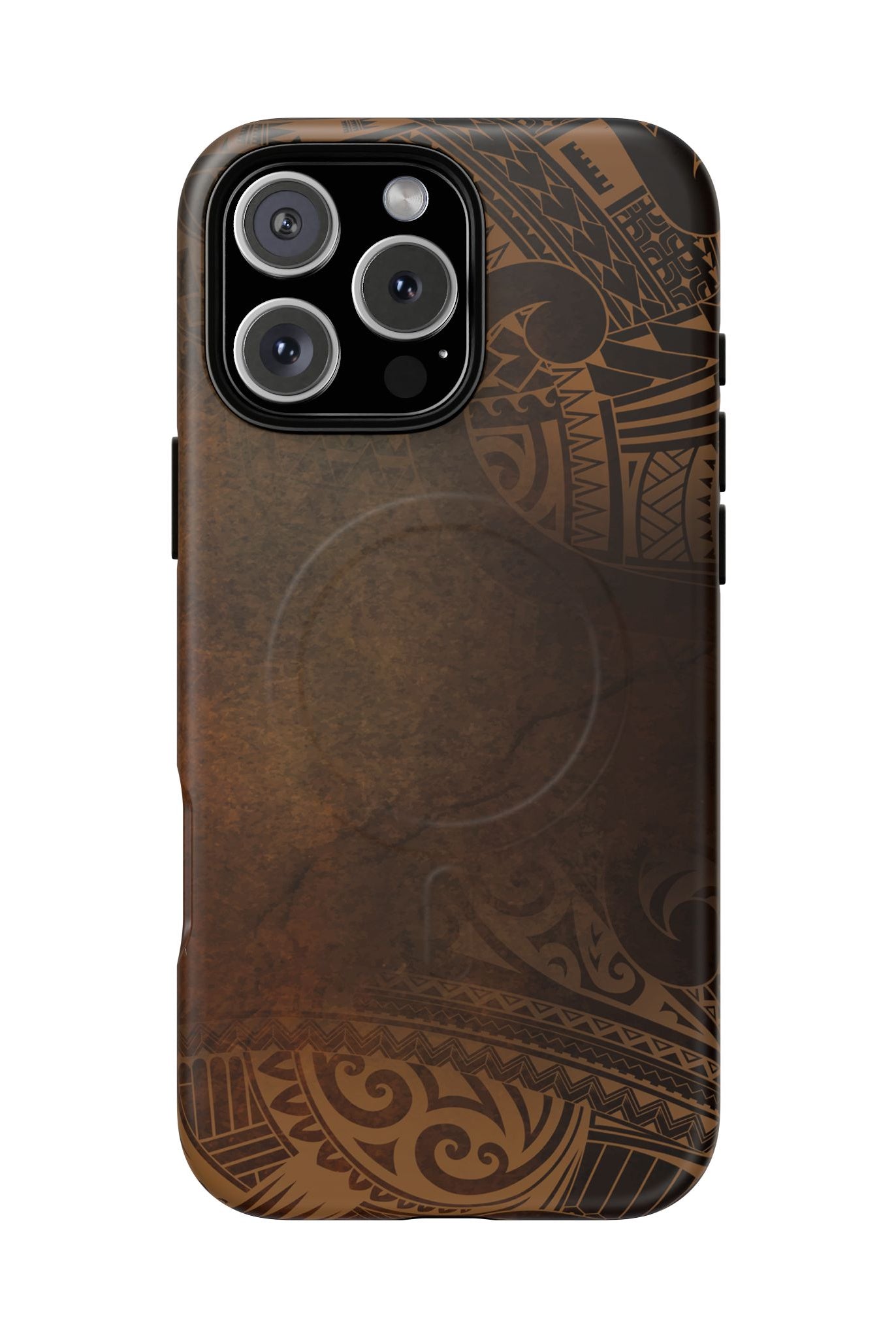 Aloha Aina MagSafe iPhone Case iPhone 16 Pro Max Matte - Hawaiian Earth Tone Polynesian Tribal Design - The Local Banyan