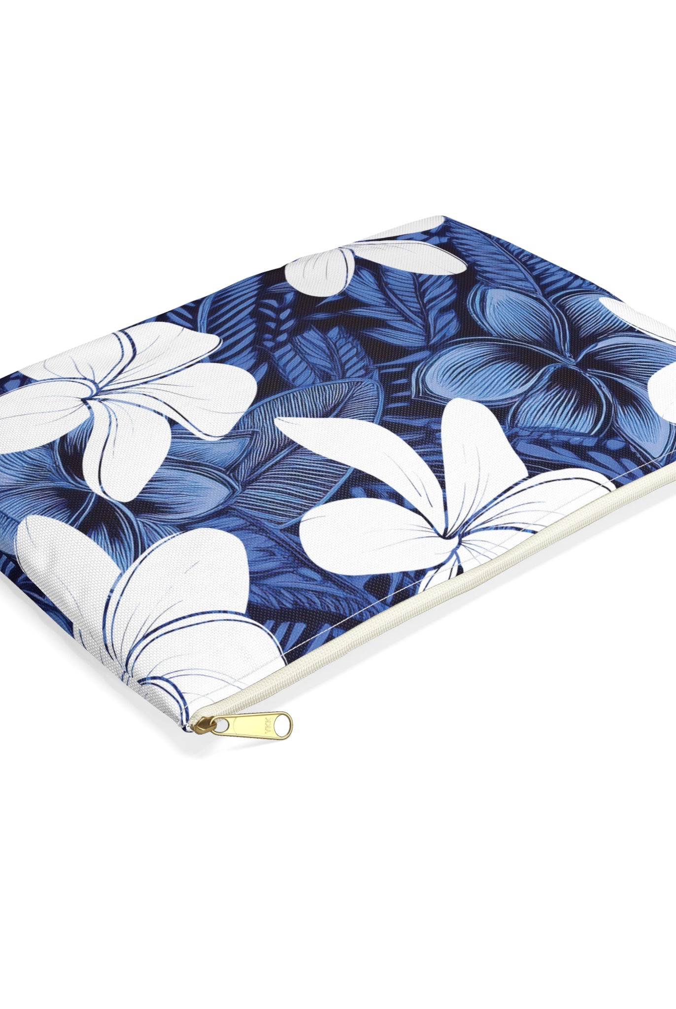 Eternal Blue Plumeria Travel Pouch Pouches The Local Banyan