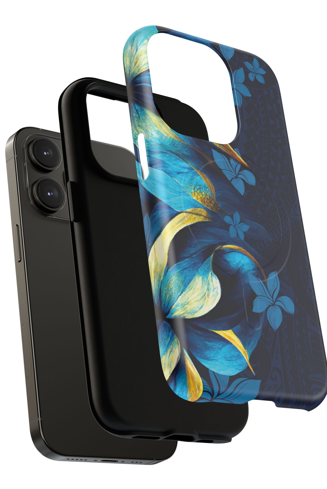 Po Mahina MagSafe iPhone Case Side View - Dual Layer Drop Protection Hawaiian Phone Case - The Local Banyan