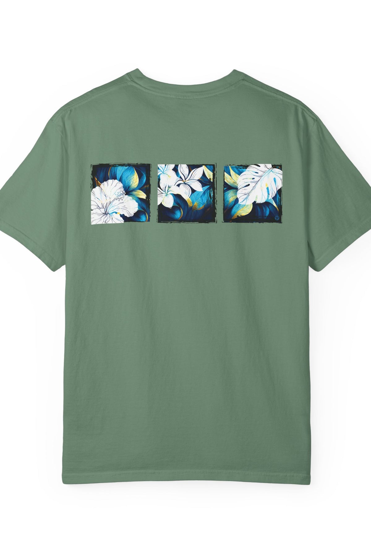 Coastal Bloom Garment Dyed Tee Red S The Local Banyan