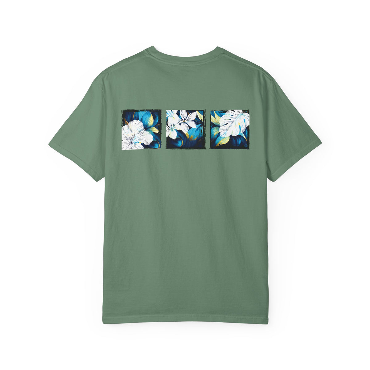 Coastal Bloom Garment Dyed Tee Red S The Local Banyan