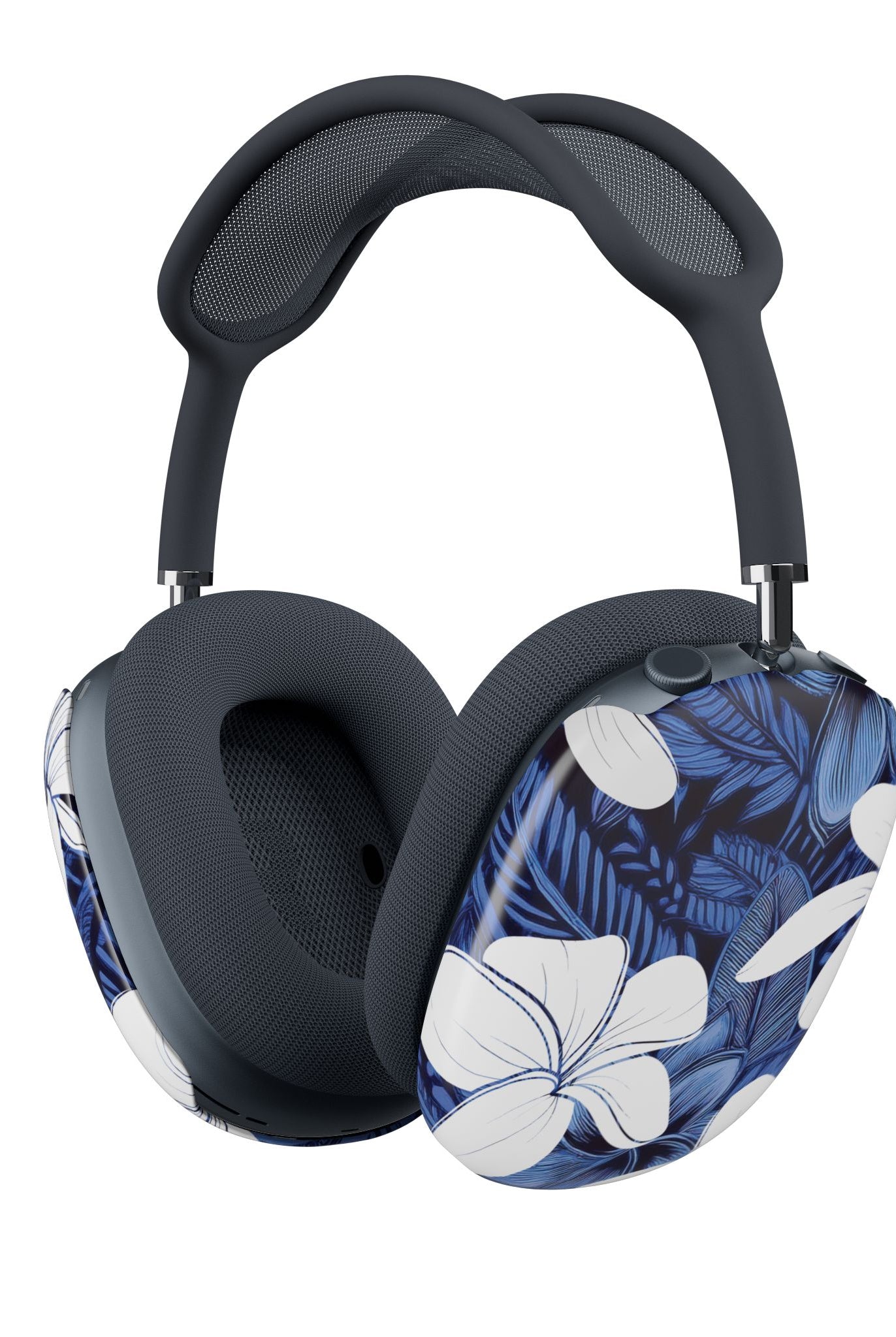 Eternal Blue Plumeria AirPods Max Protective Case Cover Headphone Accessories The Local Banyan