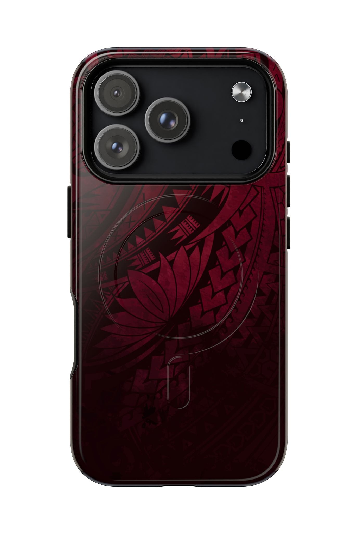 Eternal Ember MagSafe iPhone Case Side View - Dual Layer Drop Protection Hawaiian Phone Case - The Local Banyan