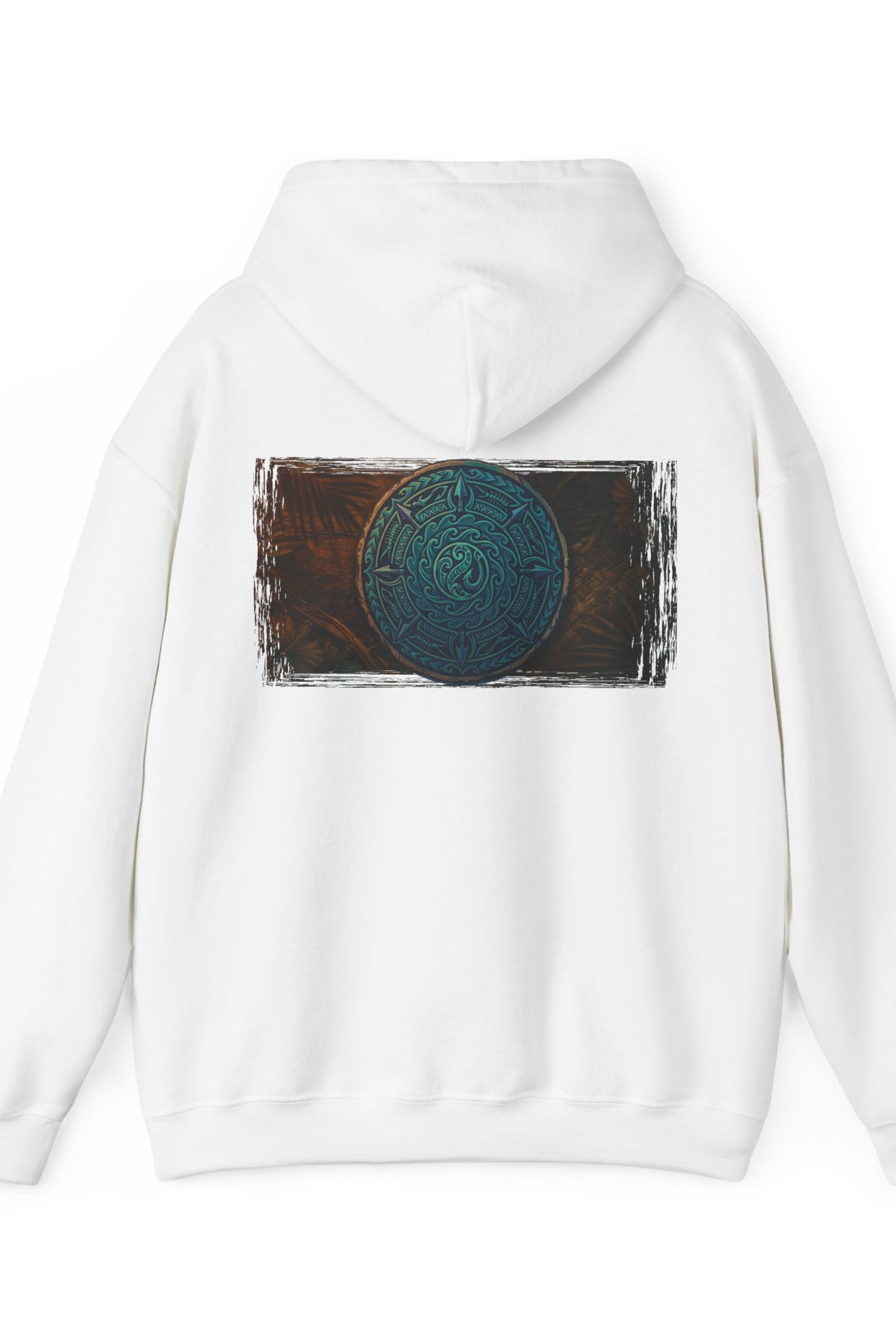Makau Mana Heavy Blended Hooded Sweatshirt White S The Local Banyan