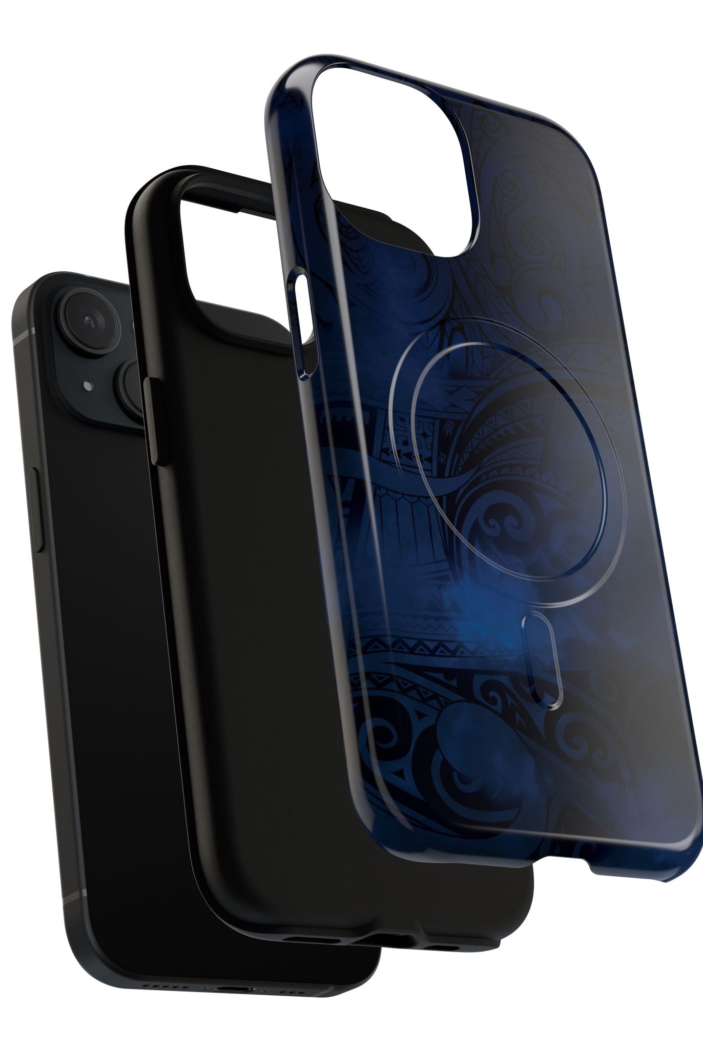 Midnight Essence MagSafe iPhone Case Side View - Dual Layer Drop Protection Hawaiian Phone Case - The Local Banyan